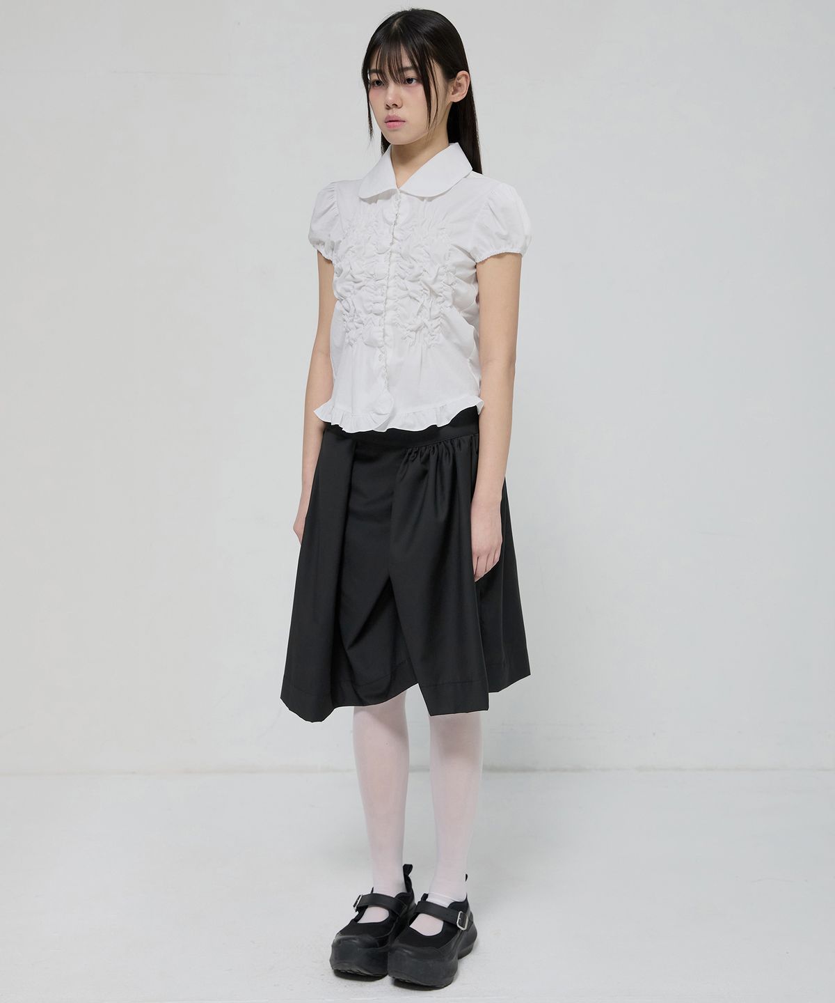 플레어업(FLAREUP) Cloud Puff Blouse (FL-115_White)
