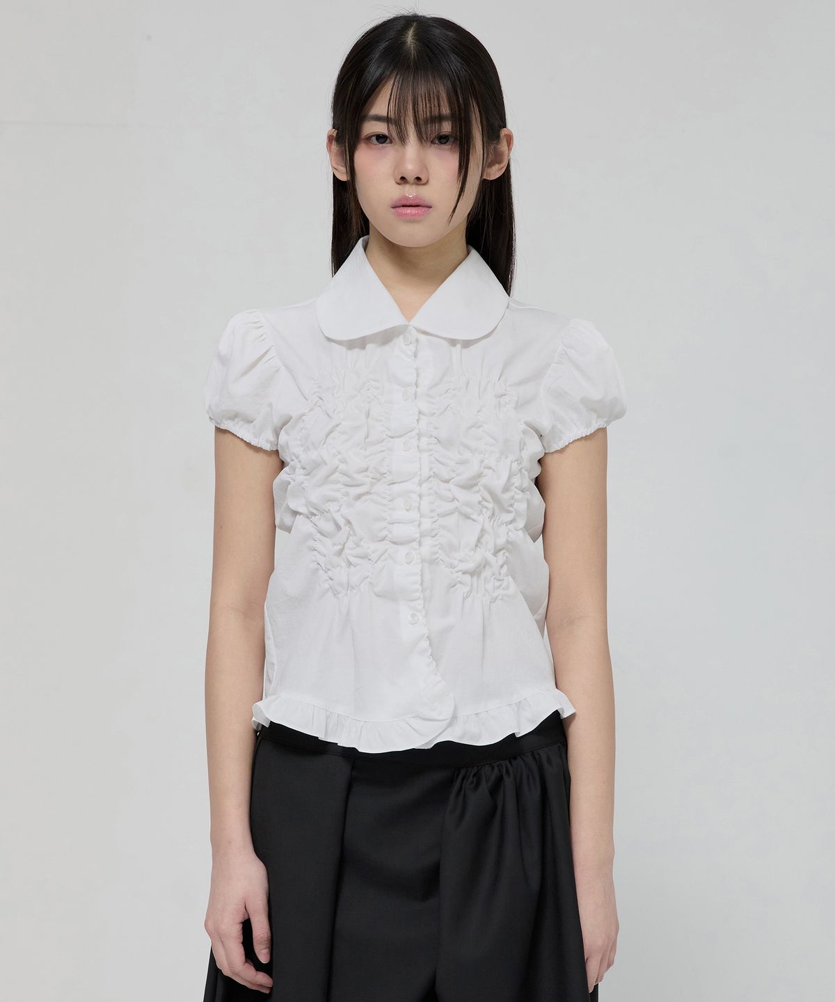 플레어업(FLAREUP) Cloud Puff Blouse (FL-115_White)