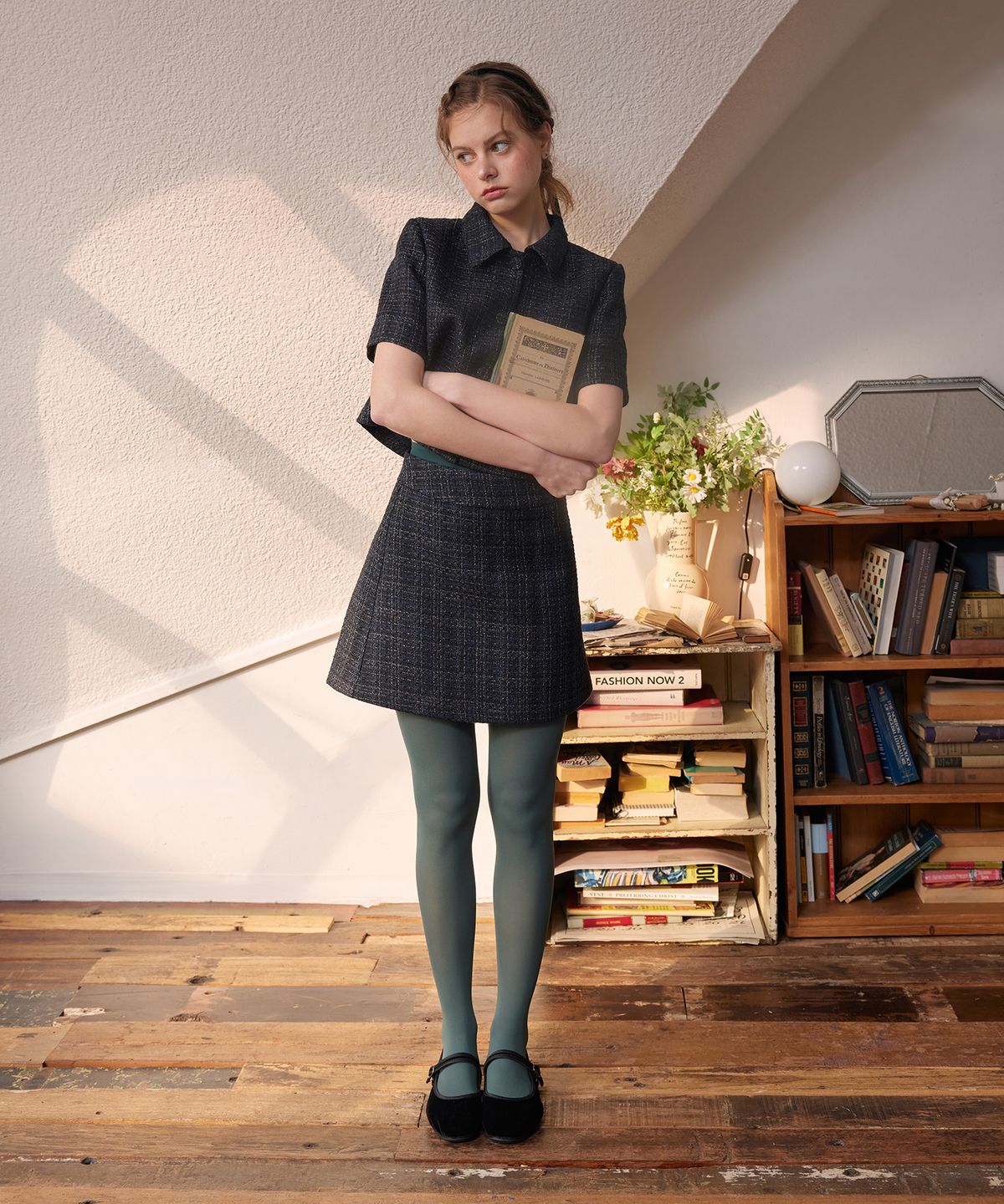 라피네아뜰리에(RAFFINE ATELIER) 프레피 크롭 자켓