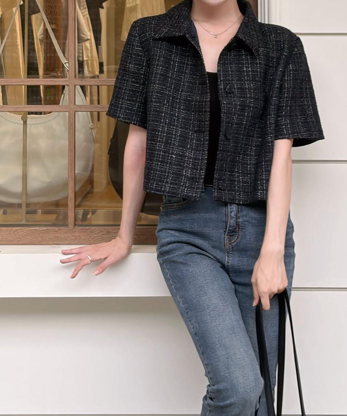 라피네아뜰리에(RAFFINE ATELIER) 프레피 크롭 자켓