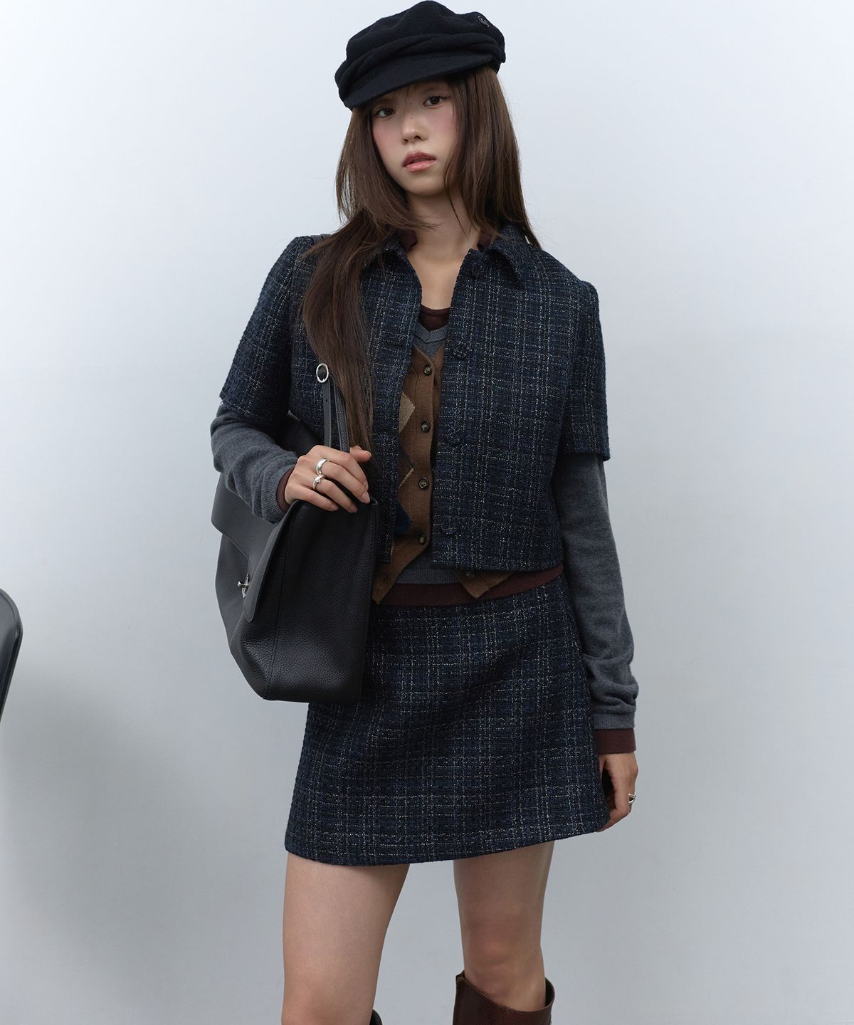 라피네아뜰리에(RAFFINE ATELIER) 프레피 크롭 자켓