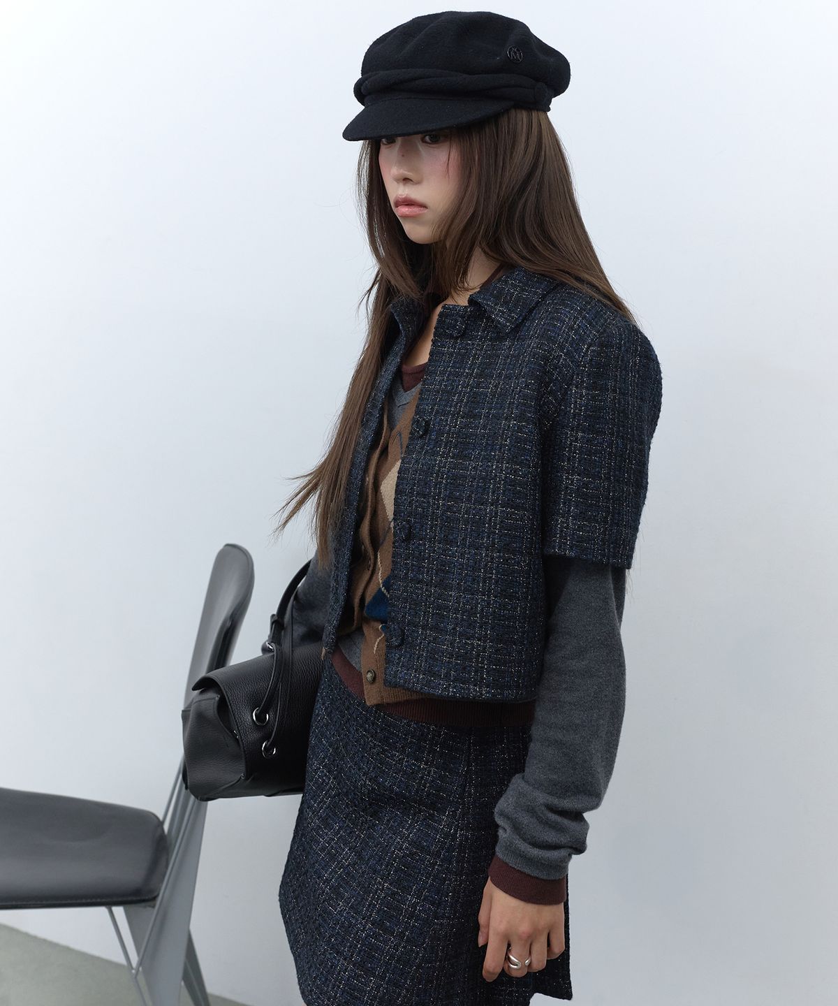 라피네아뜰리에(RAFFINE ATELIER) 프레피 크롭 자켓