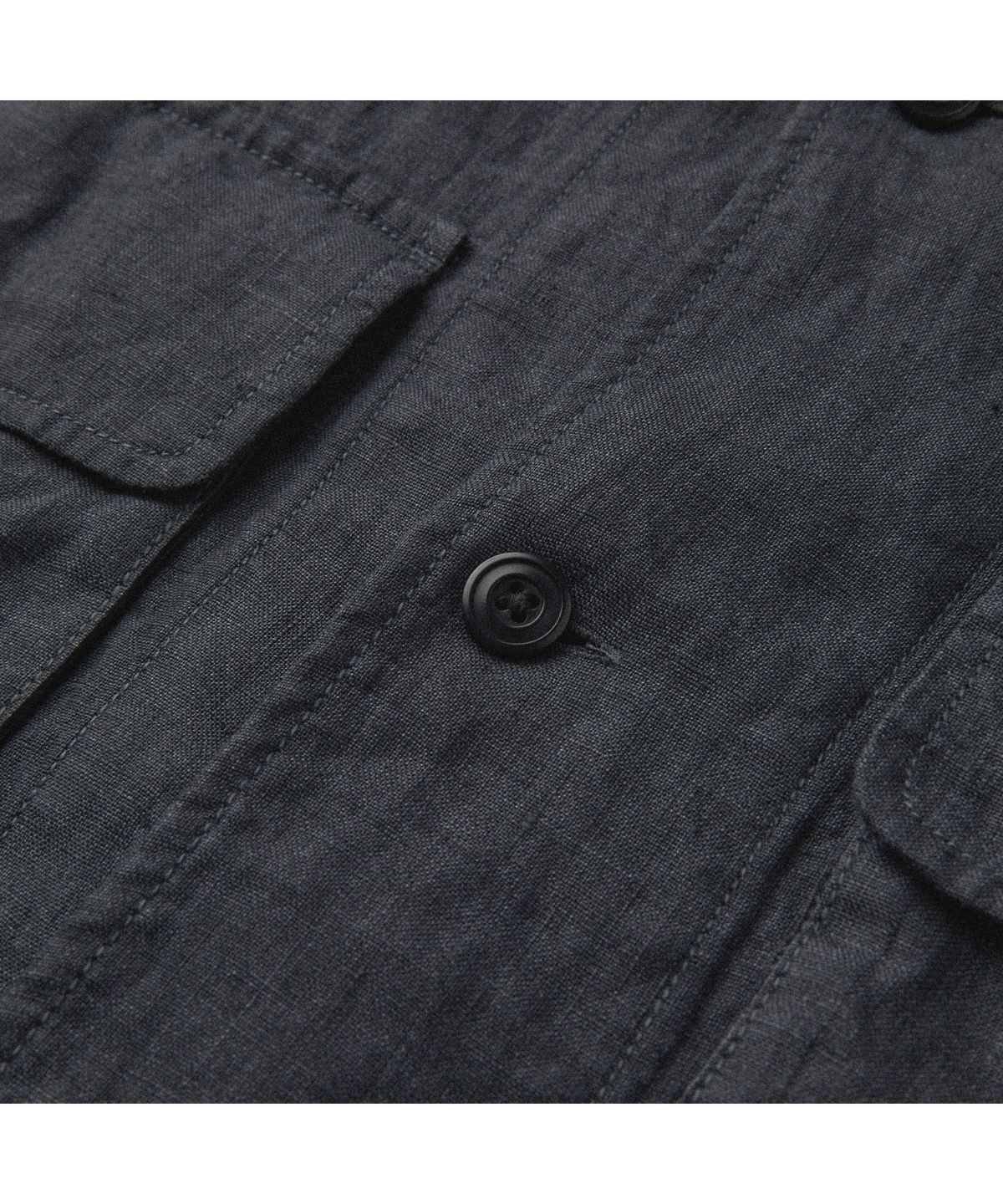 헨리코튼(HENRY COTTONS) [Fly Fishing Club] Linen Utility Shirt AZSAM26240NYD