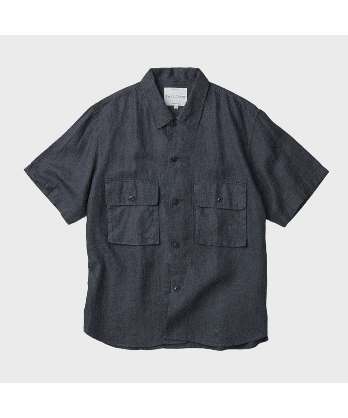 헨리코튼(HENRY COTTONS) [Fly Fishing Club] Linen Utility Shirt AZSAM26240NYD
