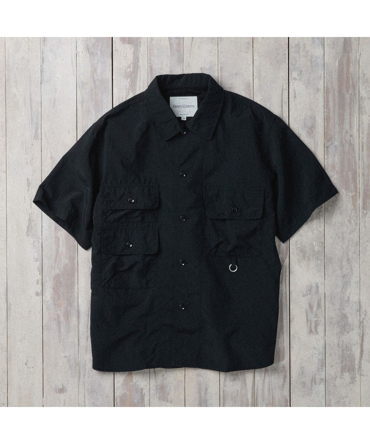 헨리코튼(HENRY COTTONS) [Fly Fishing Club] Angler Utility Shirt AZSAM26200BKX