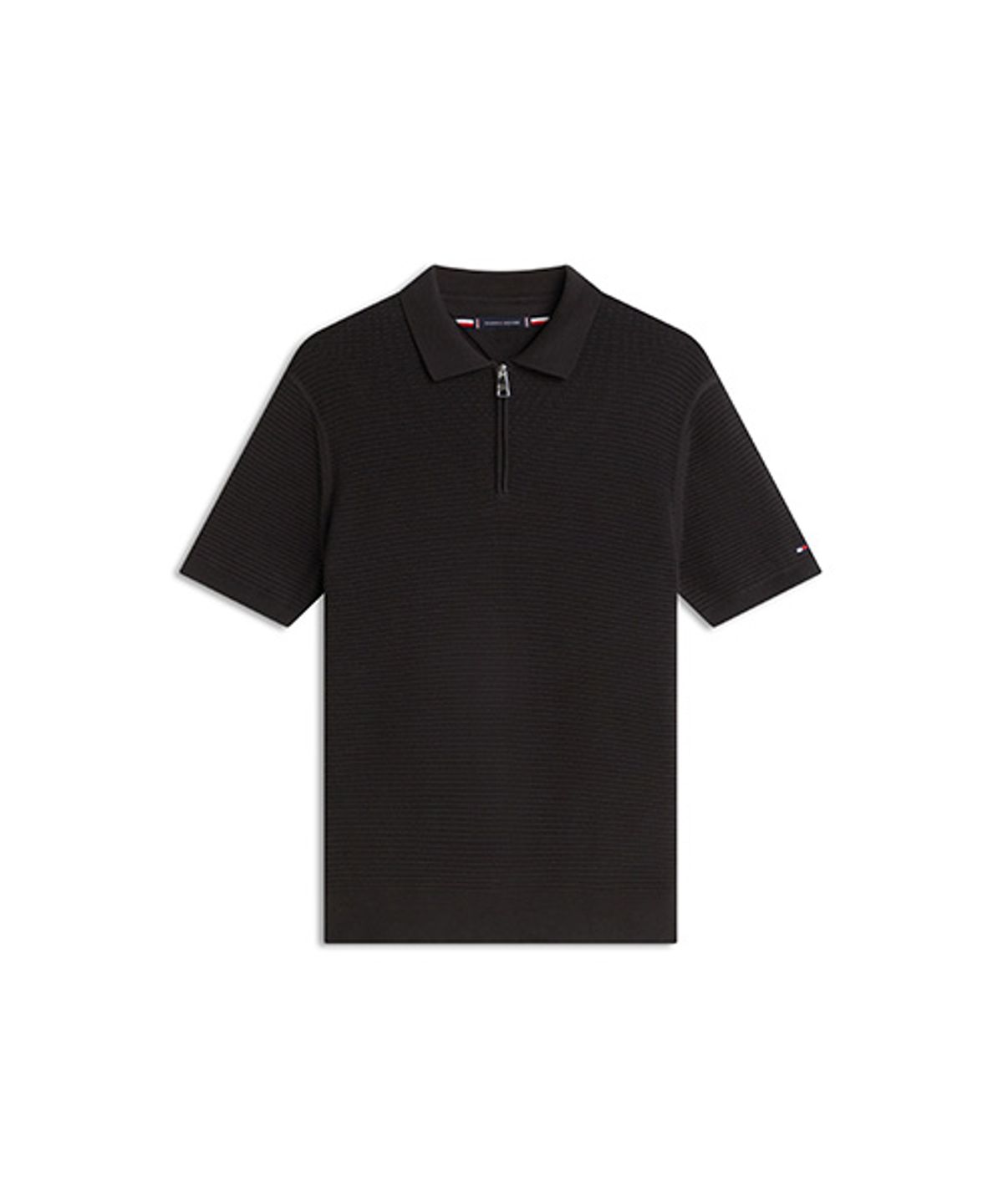 타미힐피거(TOMMY HILFIGER) 시즈널 스트럭처 하프 집업 폴로 (T12G1KPN210MT1BDS)