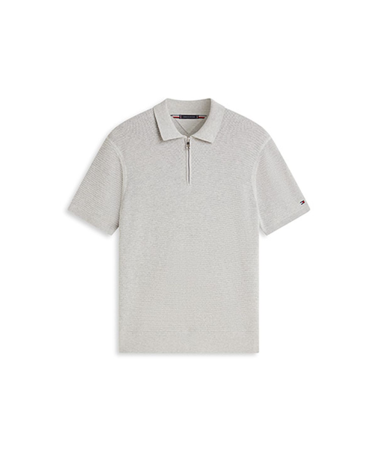 타미힐피거(TOMMY HILFIGER) 시즈널 스트럭처 하프 집업 폴로 (T12G1KPN210MT1P01)