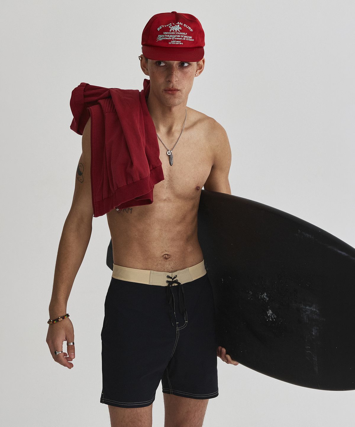 배러댄서프(BETTER THAN SURF) SAND BOARDSHORTS - BLACK