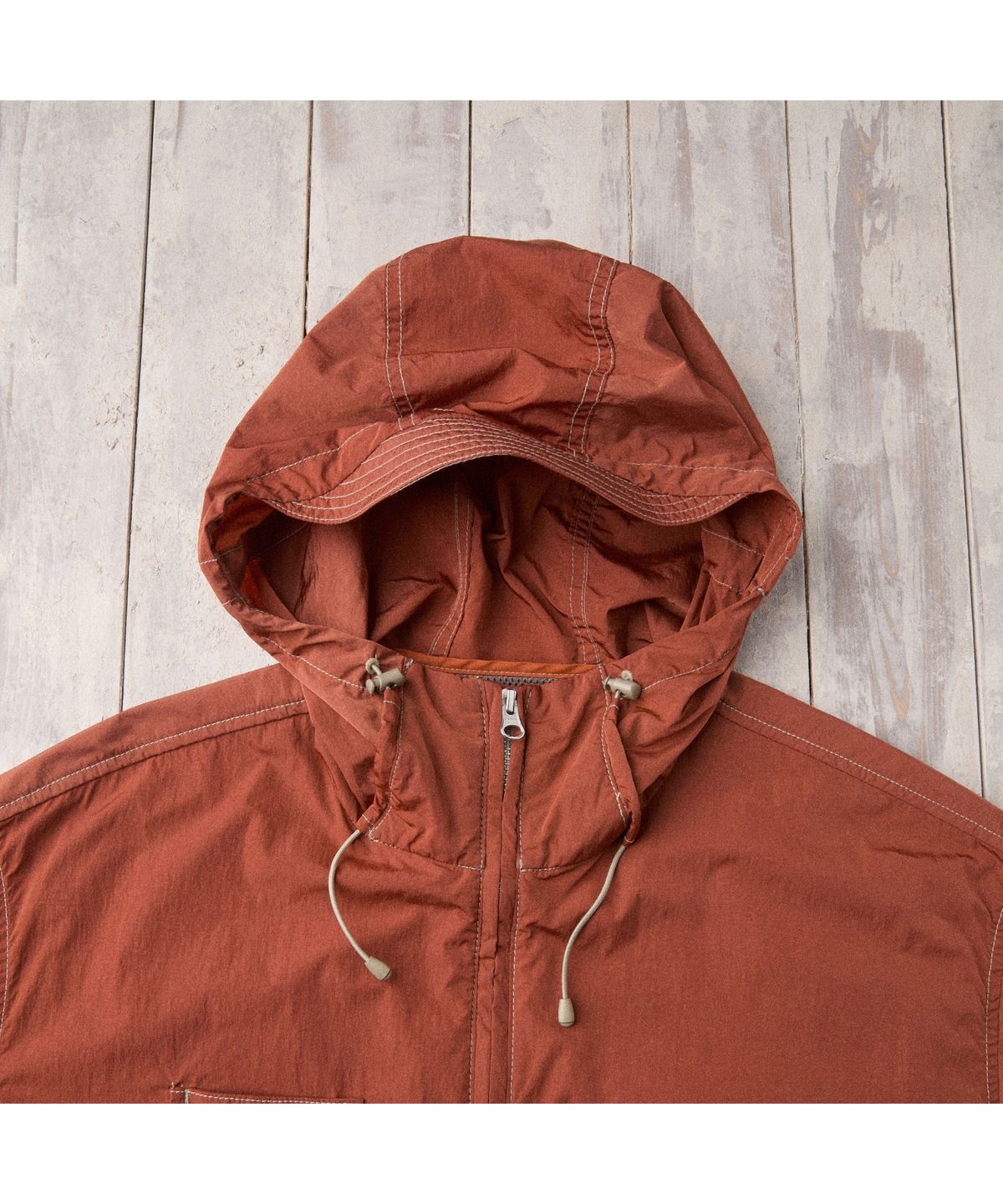 헨리코튼(HENRY COTTONS) [Fly Fishing Club] Light Shell Hooded Jacket AZUAM26260RED