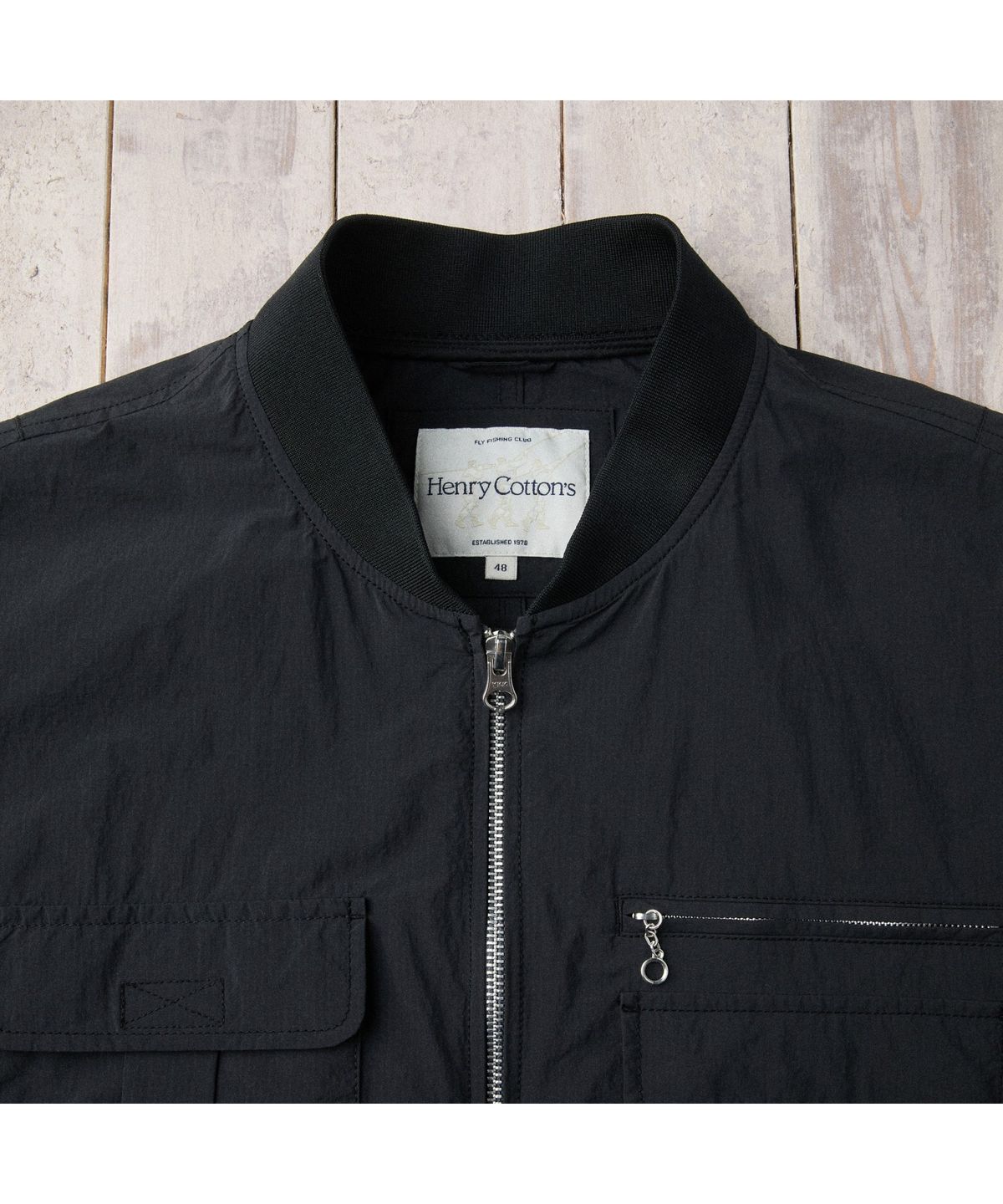 헨리코튼(HENRY COTTONS) [Fly Fishing Club] Utility Fishing Blouson AZUAM26250BKX