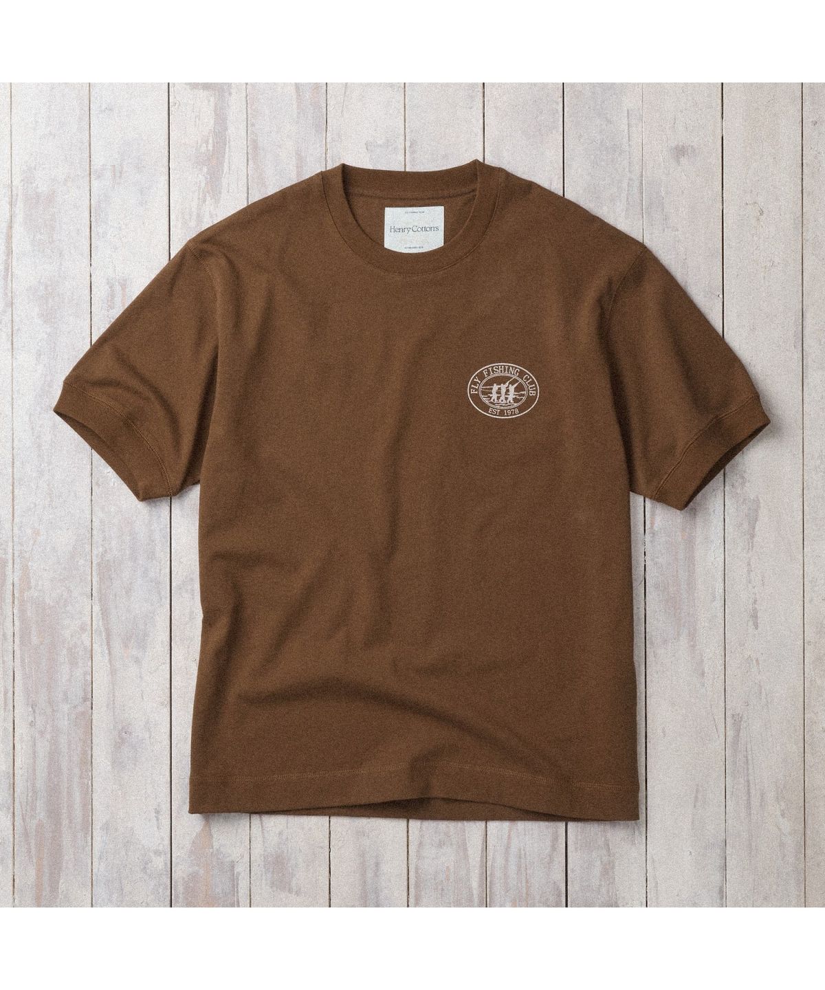 헨리코튼(HENRY COTTONS) [Fly Fishing Club] FFC Lettering T-shirt AZTAM26230BRX