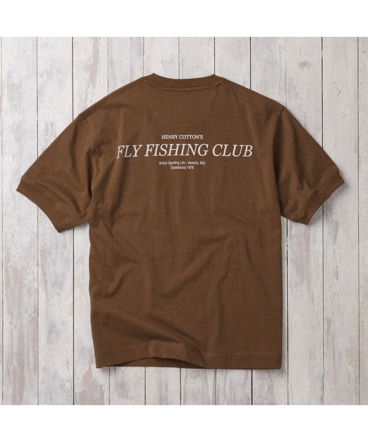 헨리코튼(HENRY COTTONS) [Fly Fishing Club] FFC Lettering T-shirt AZTAM26230BRX