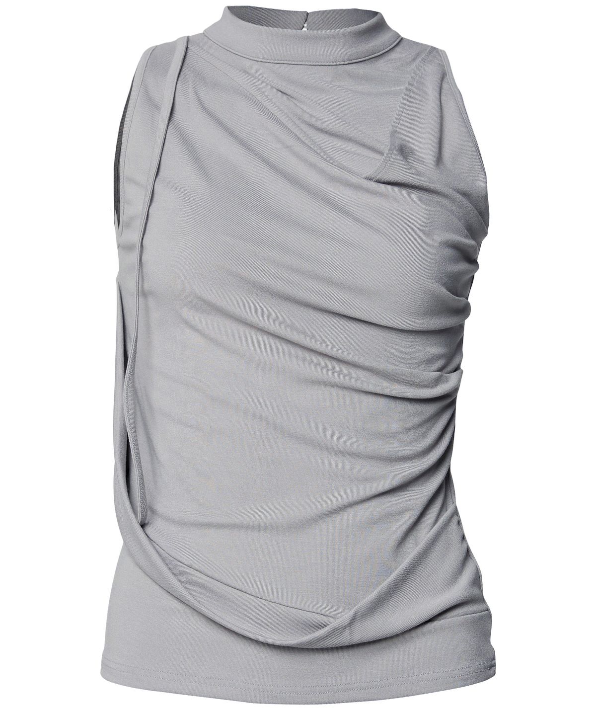 플레어업(FLAREUP) Draped Sleeveless Top (FL-135_Gray)