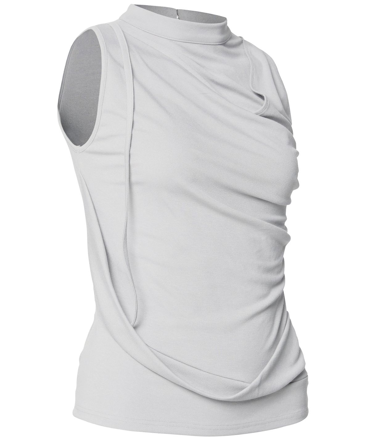 플레어업(FLAREUP) Draped Sleeveless Top (FL-135_Cloud White)