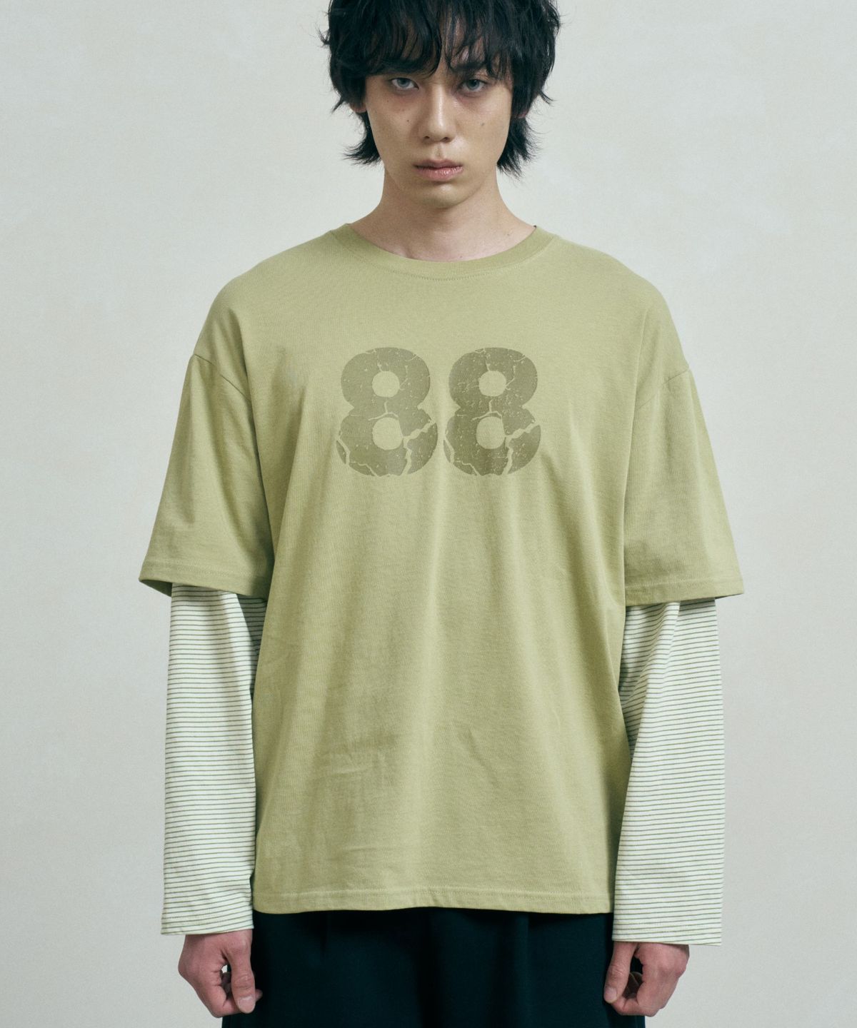페르노브(FERNOV) 88 레이어드 롱슬리브 그린
