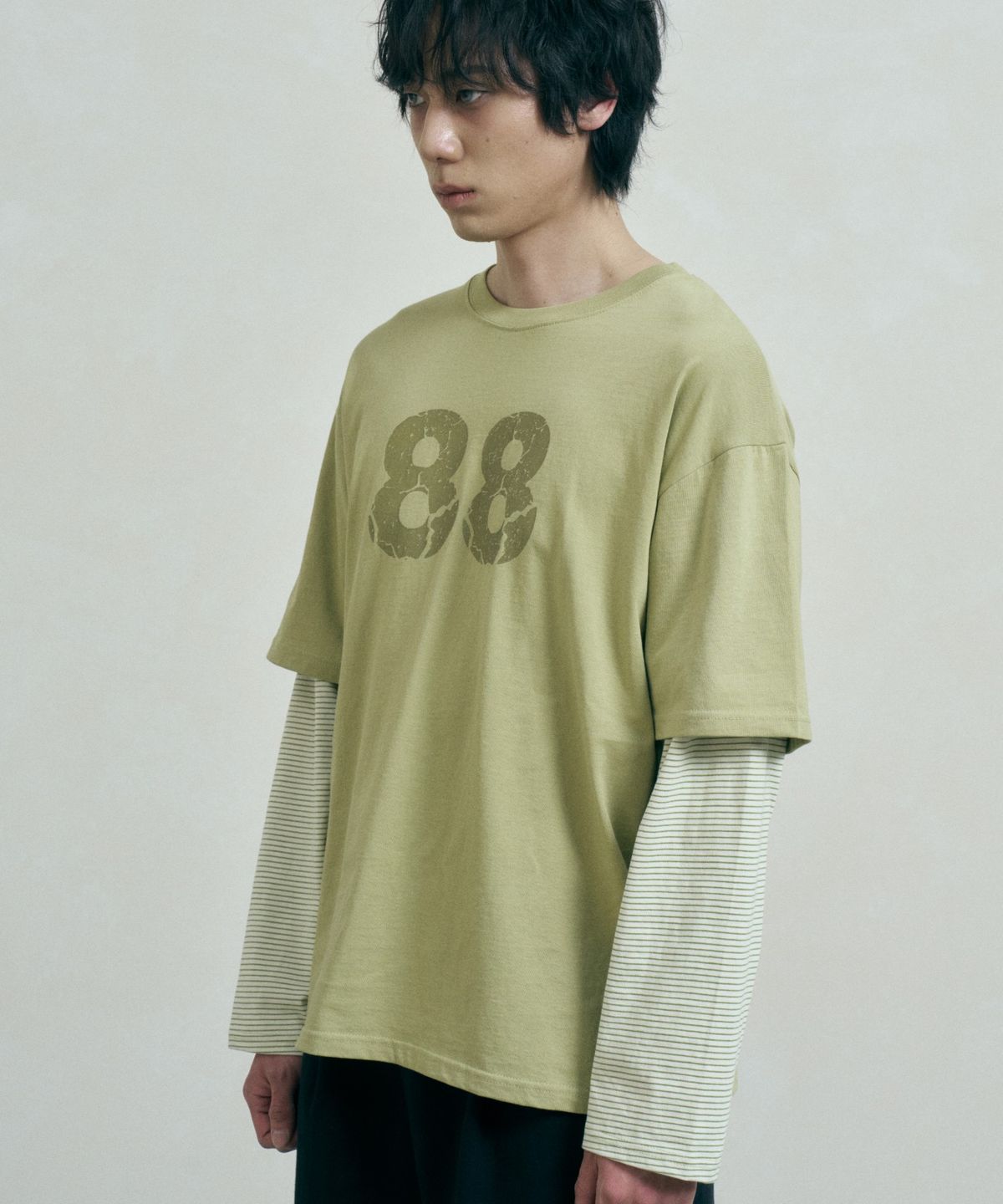 페르노브(FERNOV) 88 레이어드 롱슬리브 그린
