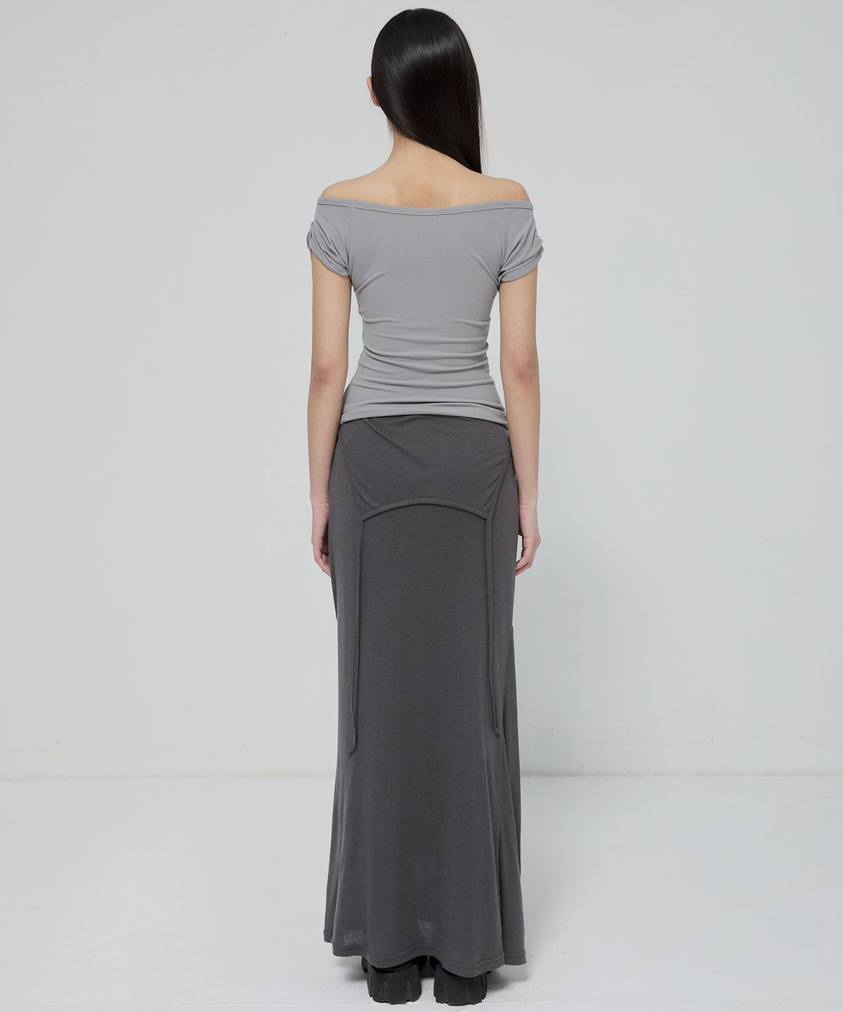 플레어업(FLAREUP) Draped Top (FL-130_Gray)
