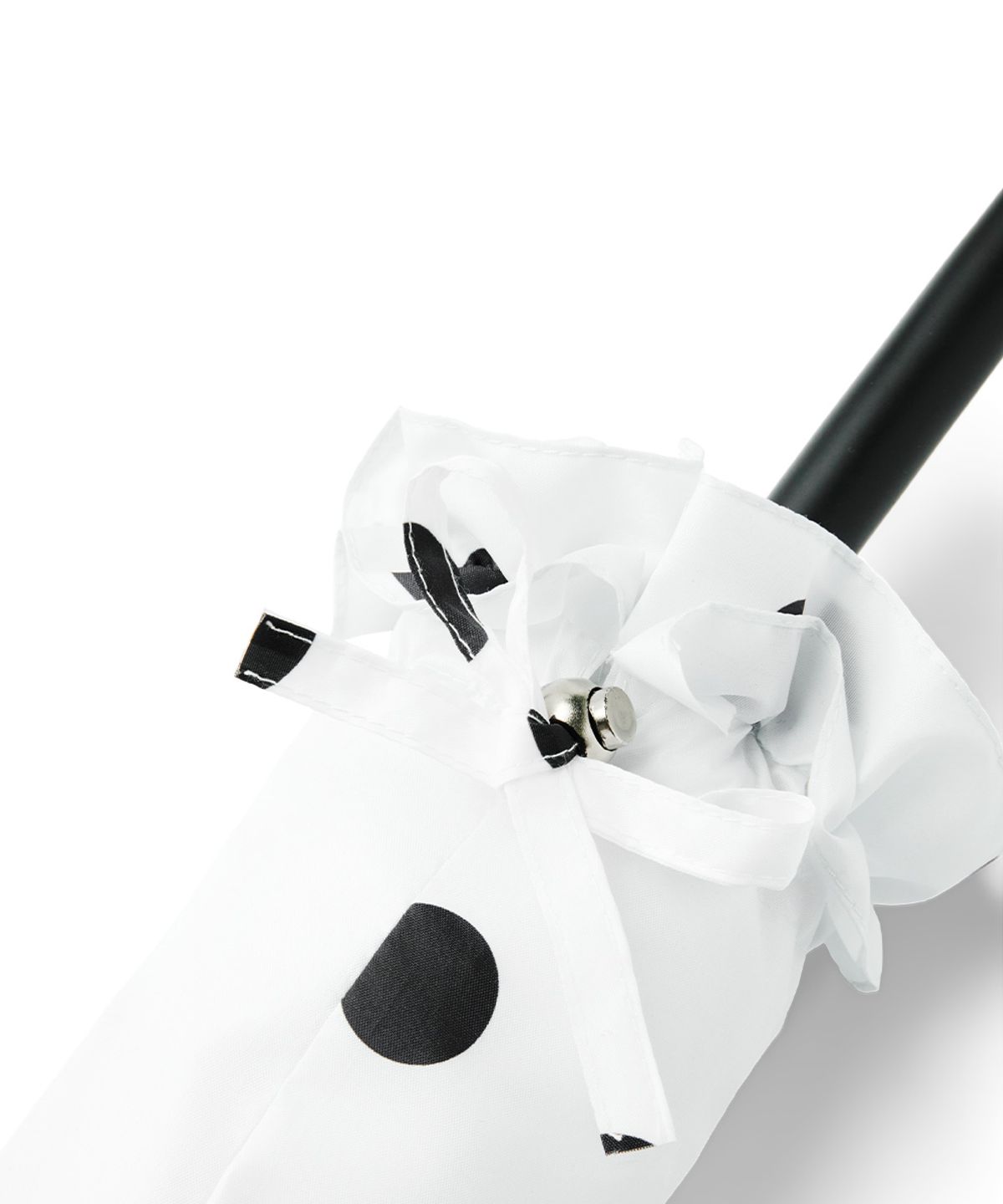 락피쉬웨더웨어(ROCKFISH WEATHERWEAR) FRILLED DOT UMBRELLA LONG - WHITE DOTS