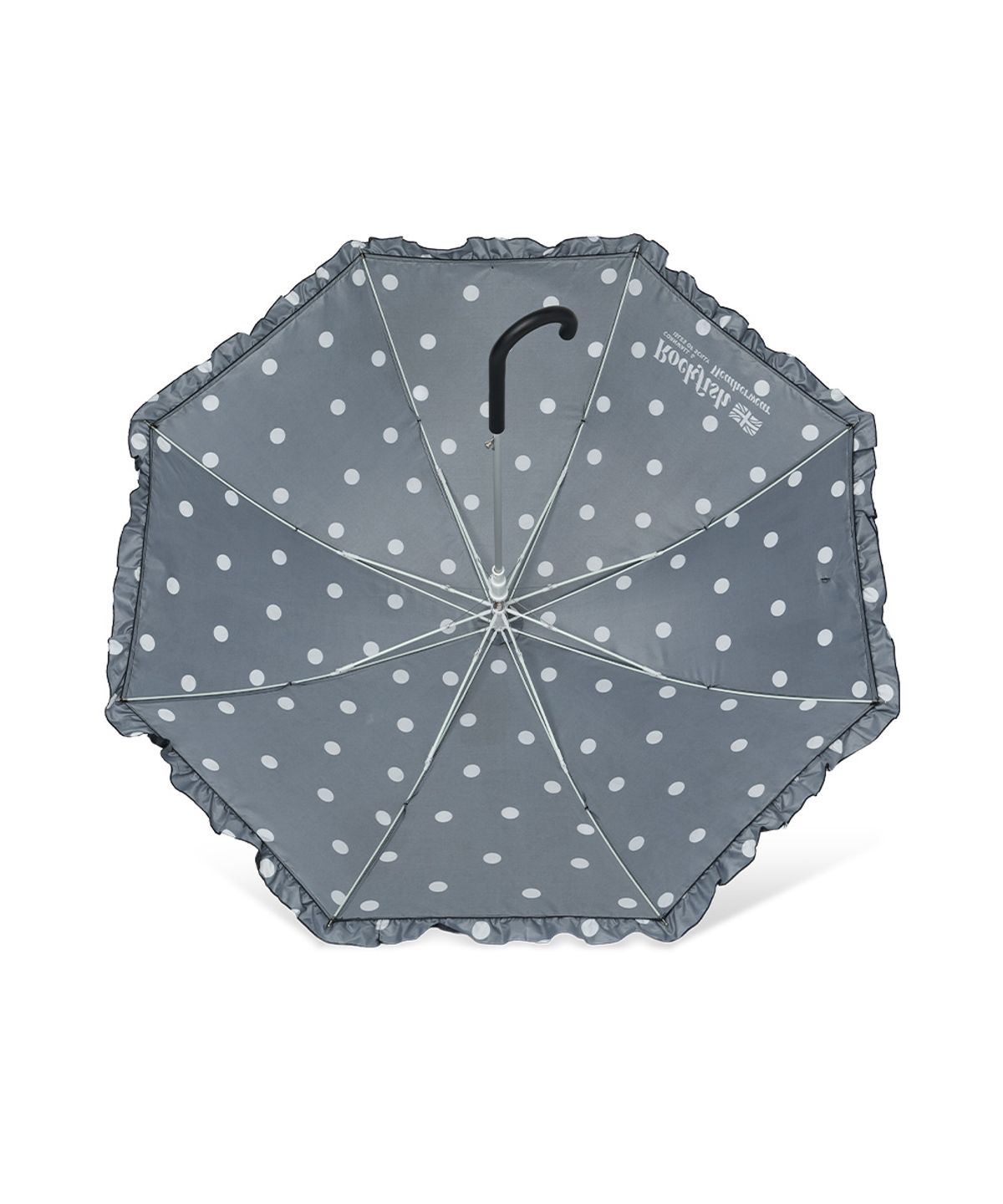 락피쉬웨더웨어(ROCKFISH WEATHERWEAR) FRILLED DOT UMBRELLA LONG - BLACK DOTS