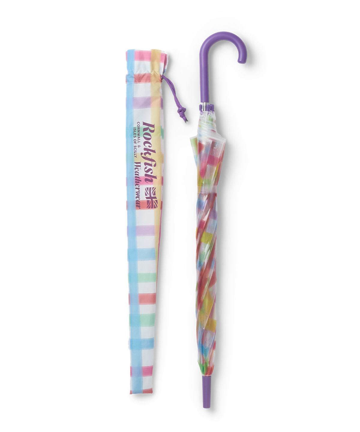 락피쉬웨더웨어(ROCKFISH WEATHERWEAR) CLEAR CHECK UMBRELLA LONG - COLOR CHECK