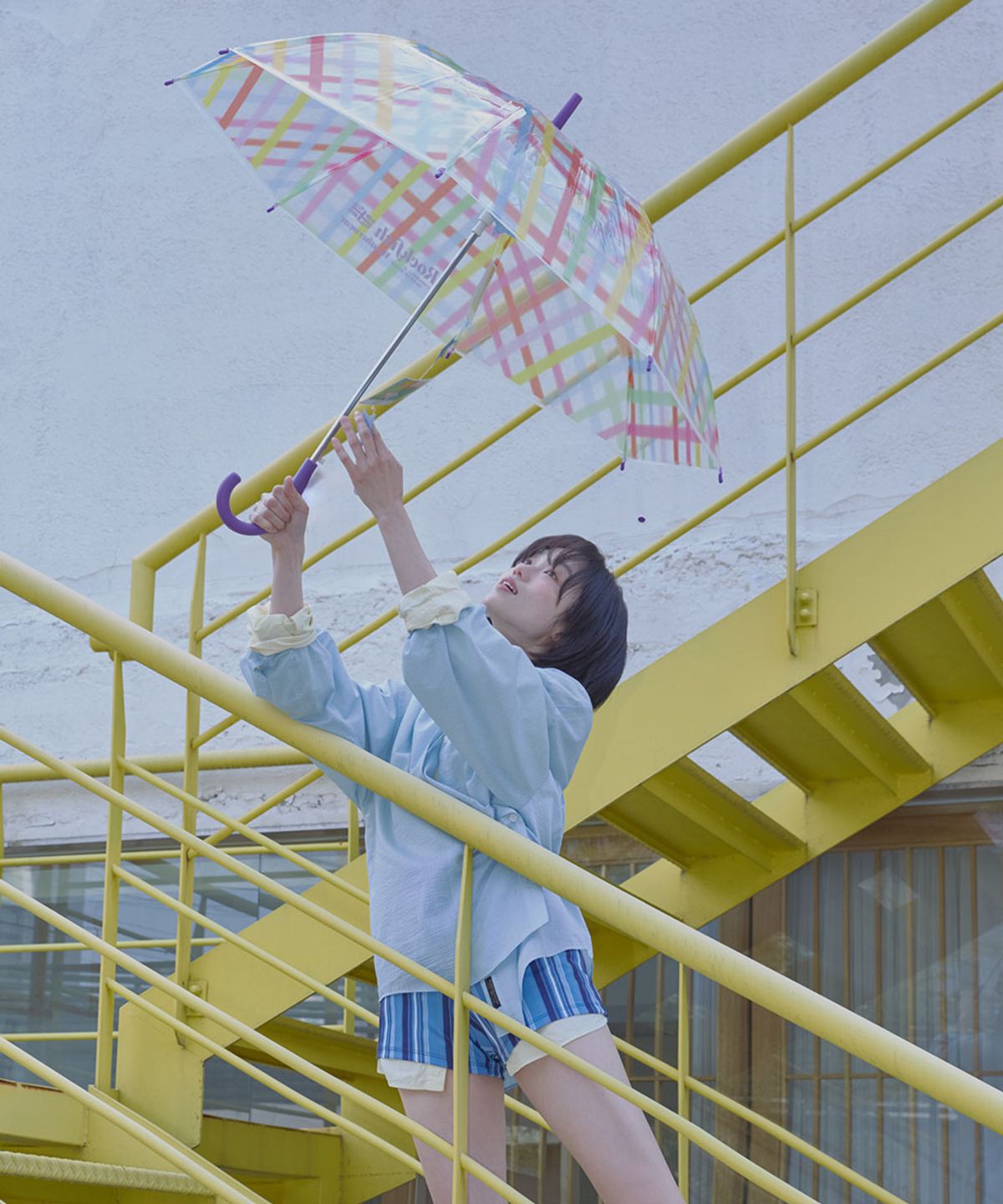 락피쉬웨더웨어(ROCKFISH WEATHERWEAR) CLEAR CHECK UMBRELLA LONG - COLOR CHECK