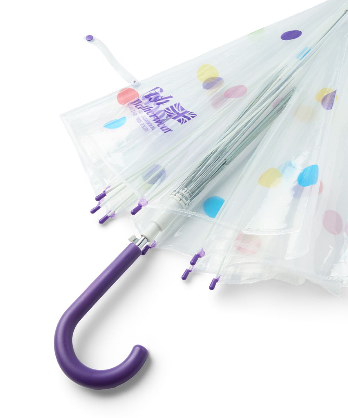락피쉬웨더웨어(ROCKFISH WEATHERWEAR) CLEAR DOT UMBRELLA LONG - COLOR DOTS