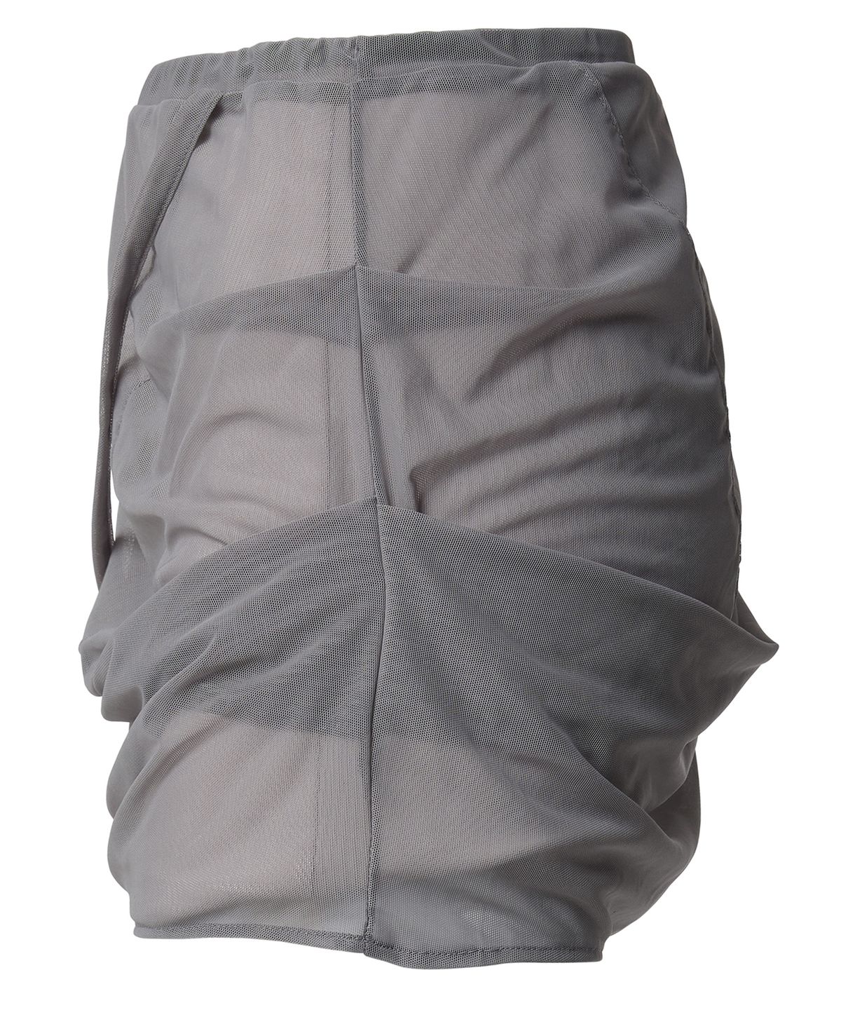 플레어업(FLAREUP) Draped Mesh Layered Mini Skirt (FL-265_Gray)