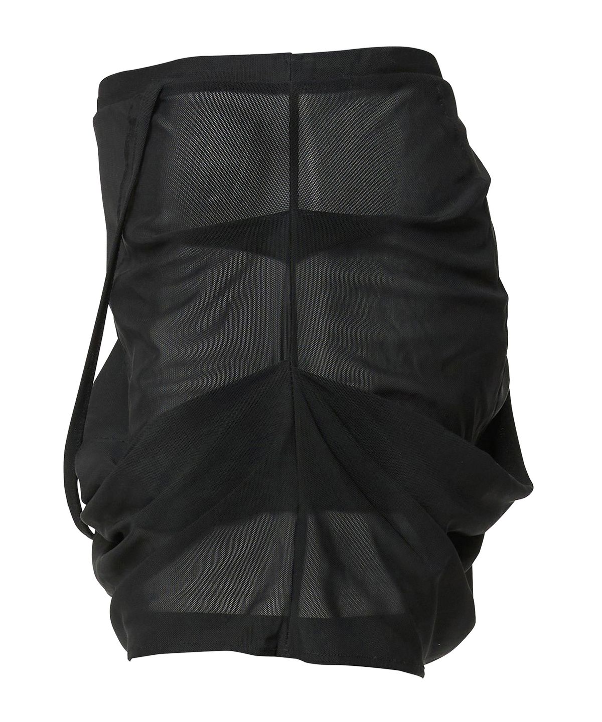 플레어업(FLAREUP) Draped Mesh Layered Mini Skirt (FL-265_Black)