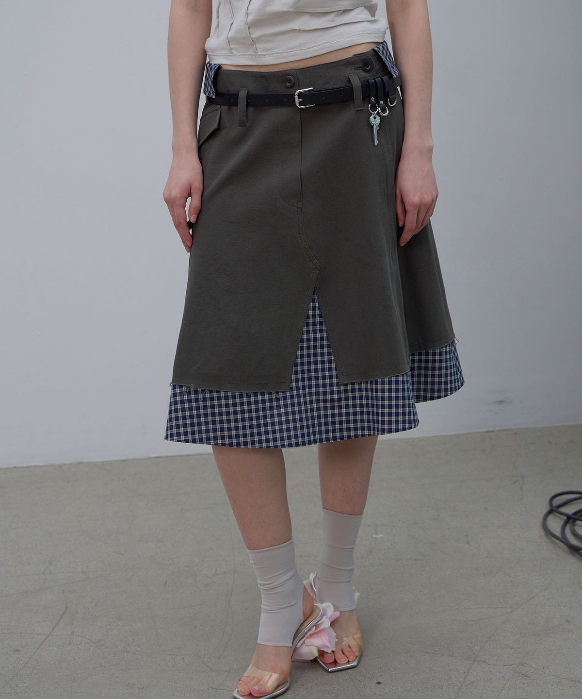 엘씨디씨티엠(LCDC™) KEY CHARM LEATHER BELT (BLACK)