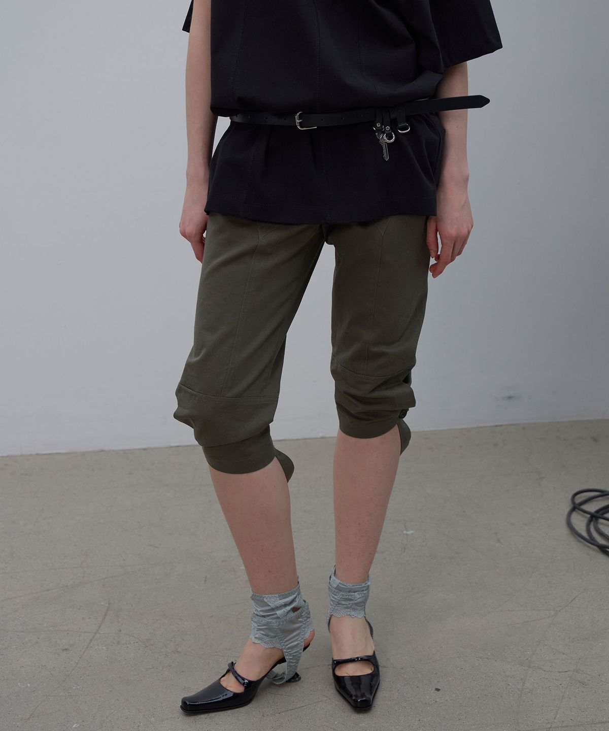 엘씨디씨티엠(LCDC™) KEY CHARM LEATHER BELT (BLACK)