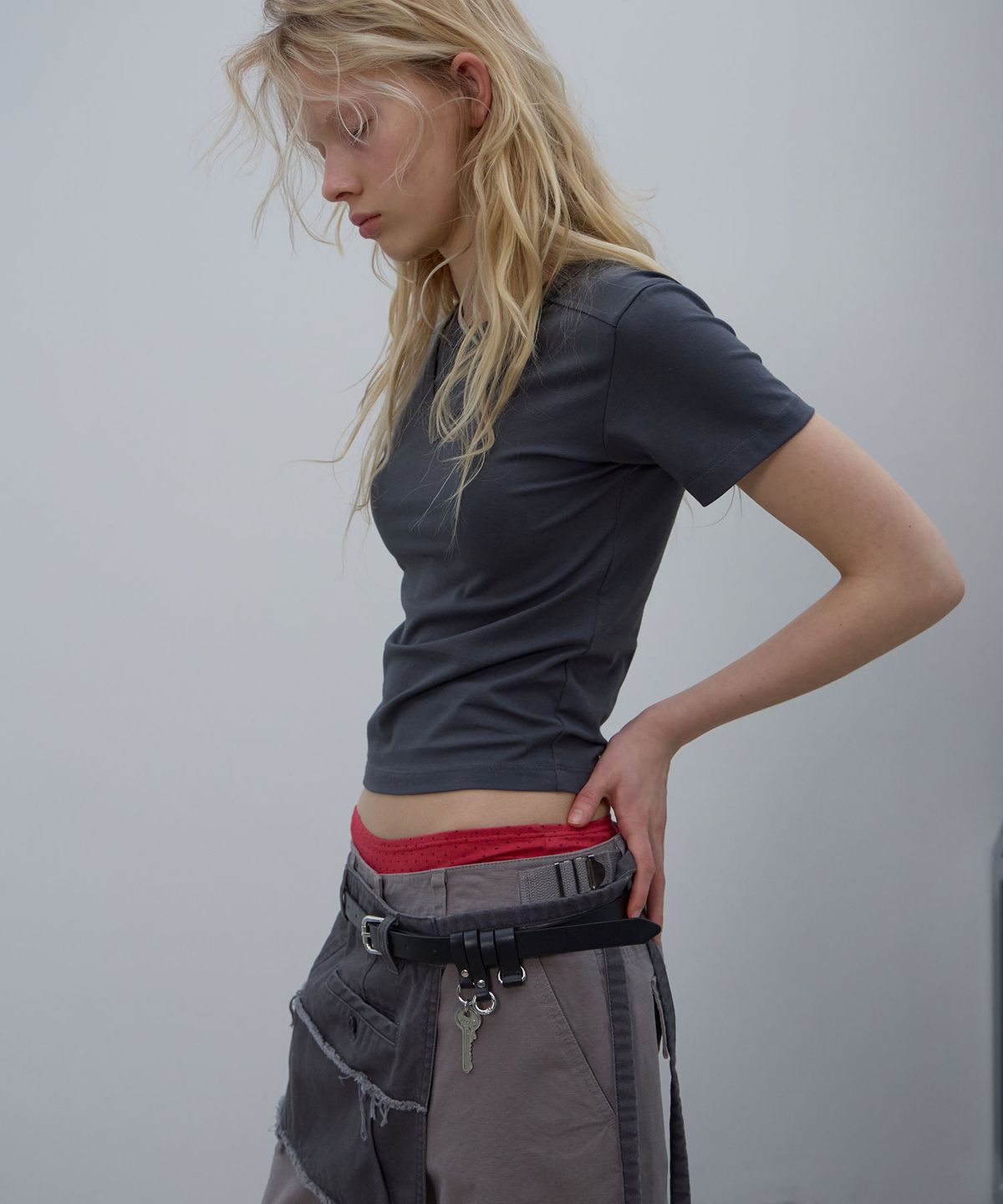 엘씨디씨티엠(LCDC™) KEY CHARM LEATHER BELT (BLACK)