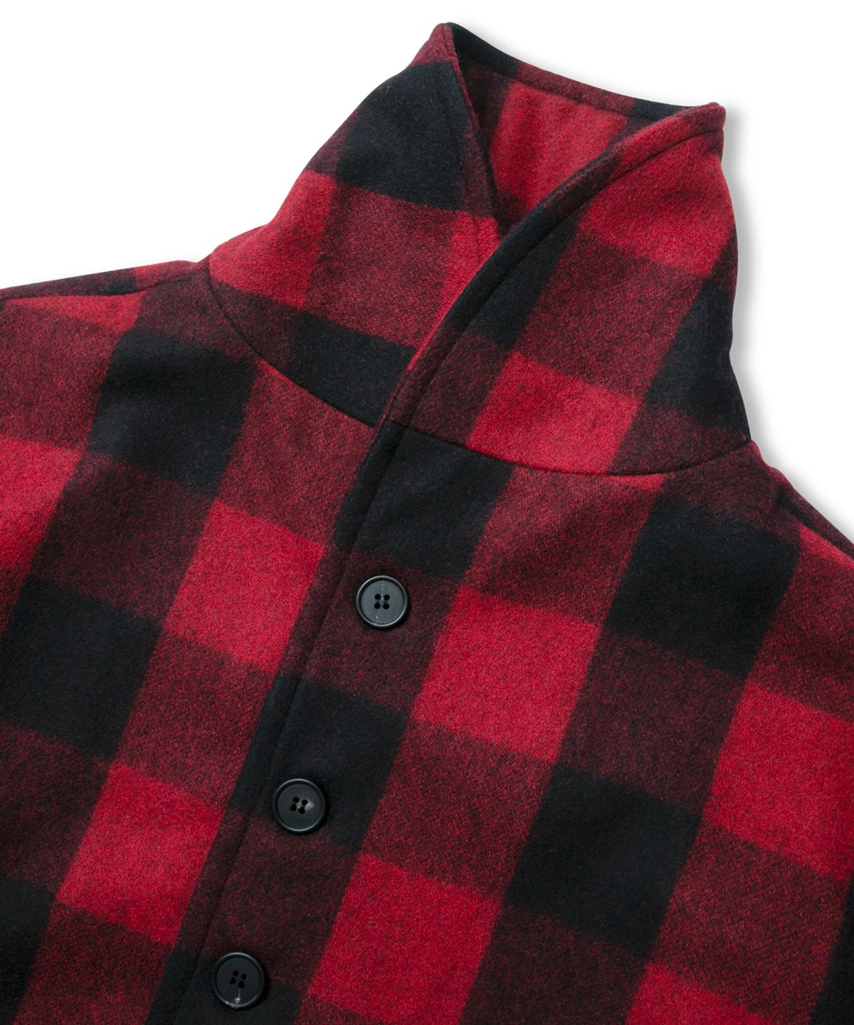 블랙피피(BLACKPP) BLACK PP CCC Buffalo Plaid Shawl Collar Jacket