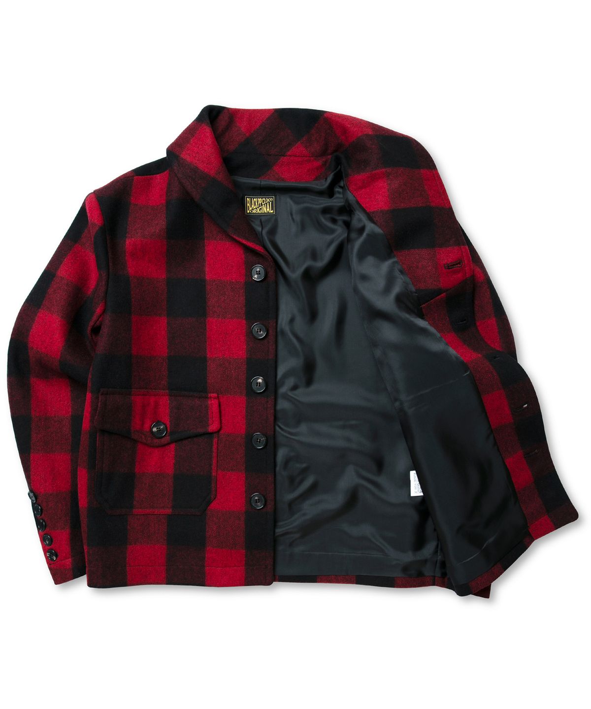 블랙피피(BLACKPP) BLACK PP CCC Buffalo Plaid Shawl Collar Jacket