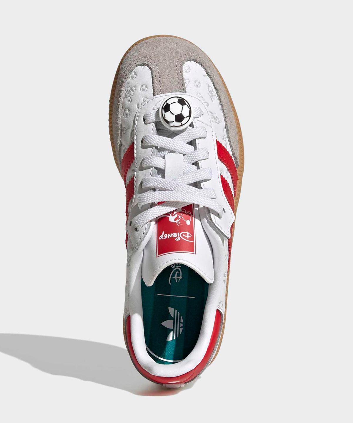 아디다스 키즈(ADIDAS KIDS) 아디다스 X 디즈니 삼바 OG 컴포트 클로저 엘라스틱 레이스 키즈 - 화이트 스칼렛 / IH1753