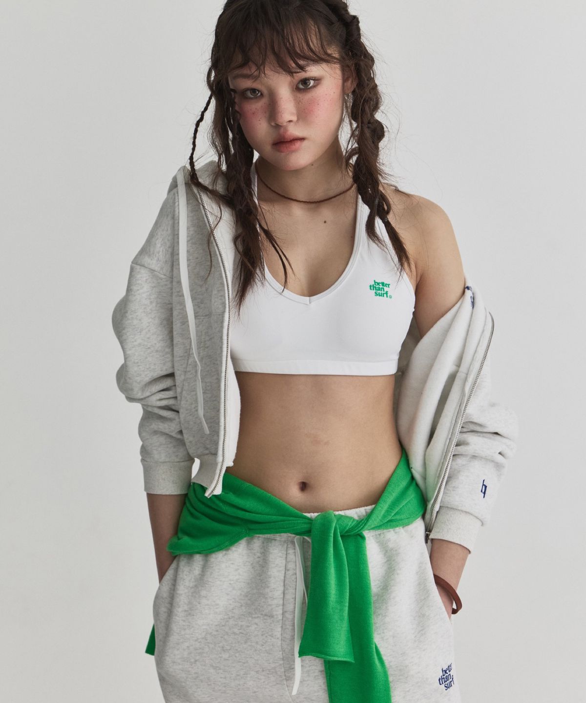 배러댄서프(BETTER THAN SURF) EUPHORIA ZIPUP HOODIE - GRAY