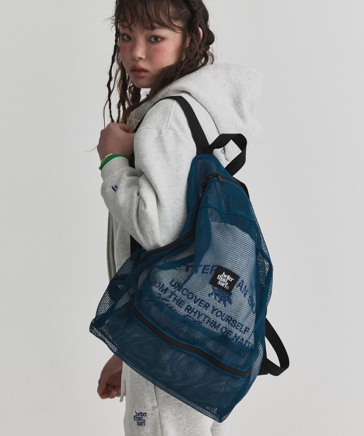 배러댄서프(BETTER THAN SURF) EUPHORIA CROP ZIPUP HOODIE - GRAY