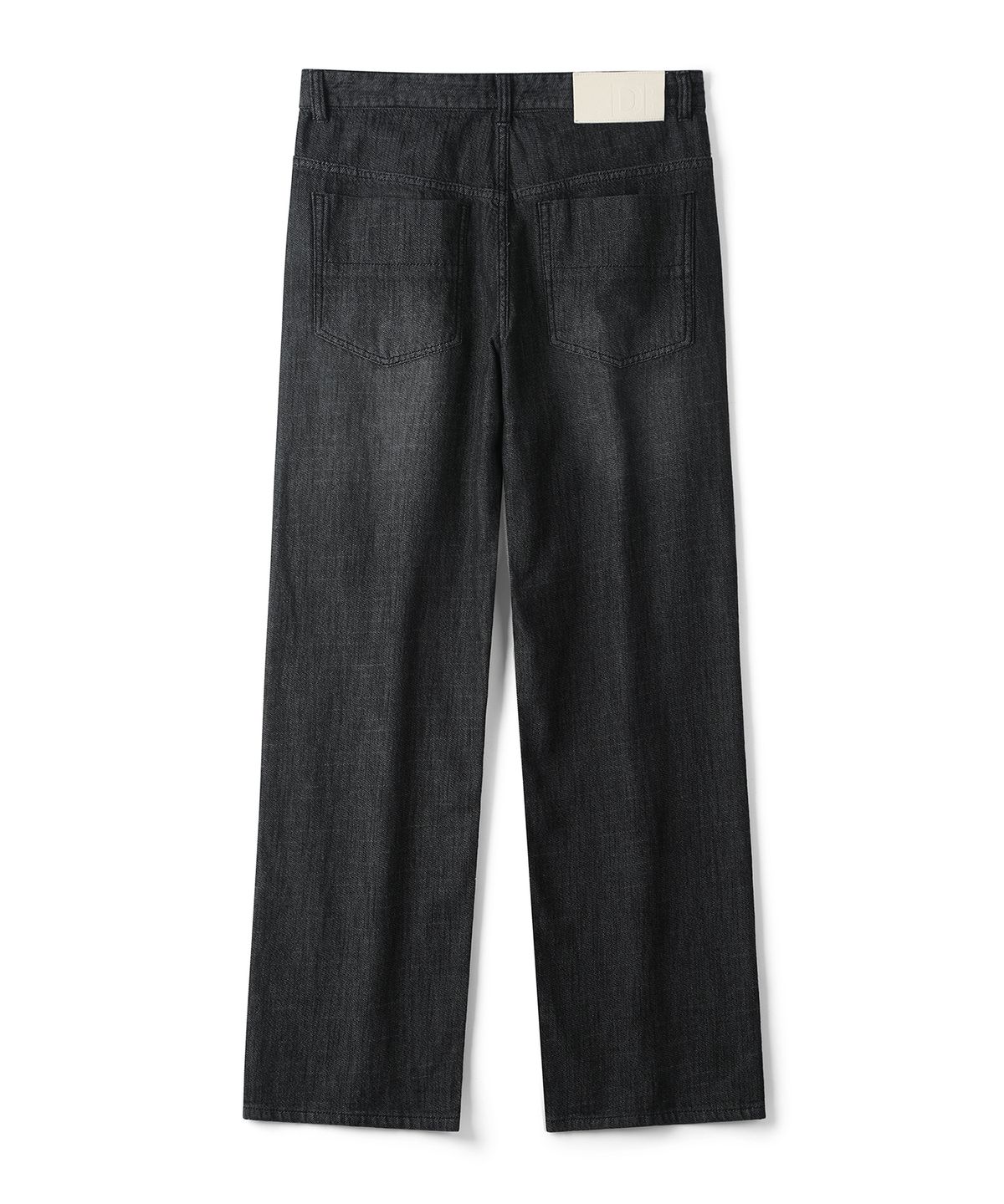 데케트(DECET) [린넨라이크]Linen Like Mid Rise Wide Jeans DCPT039Black