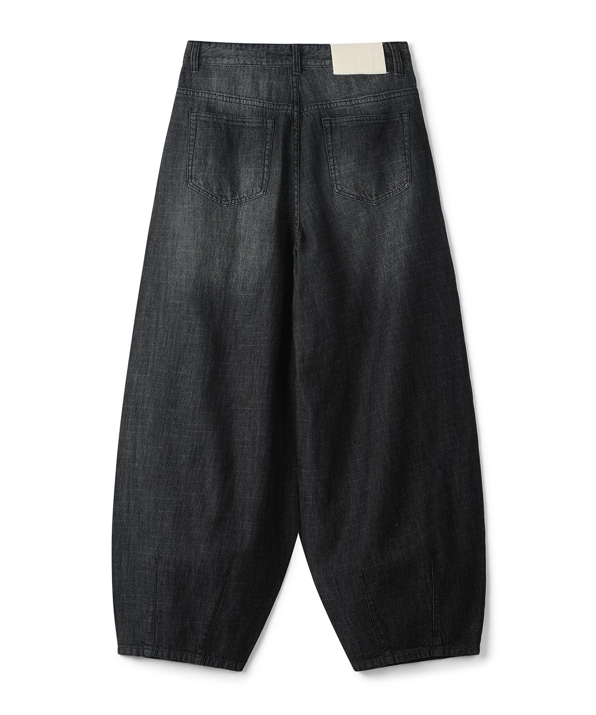 데케트(DECET) [린넨라이크]Linen Like Ballon Wide Jeans DCPT060Black