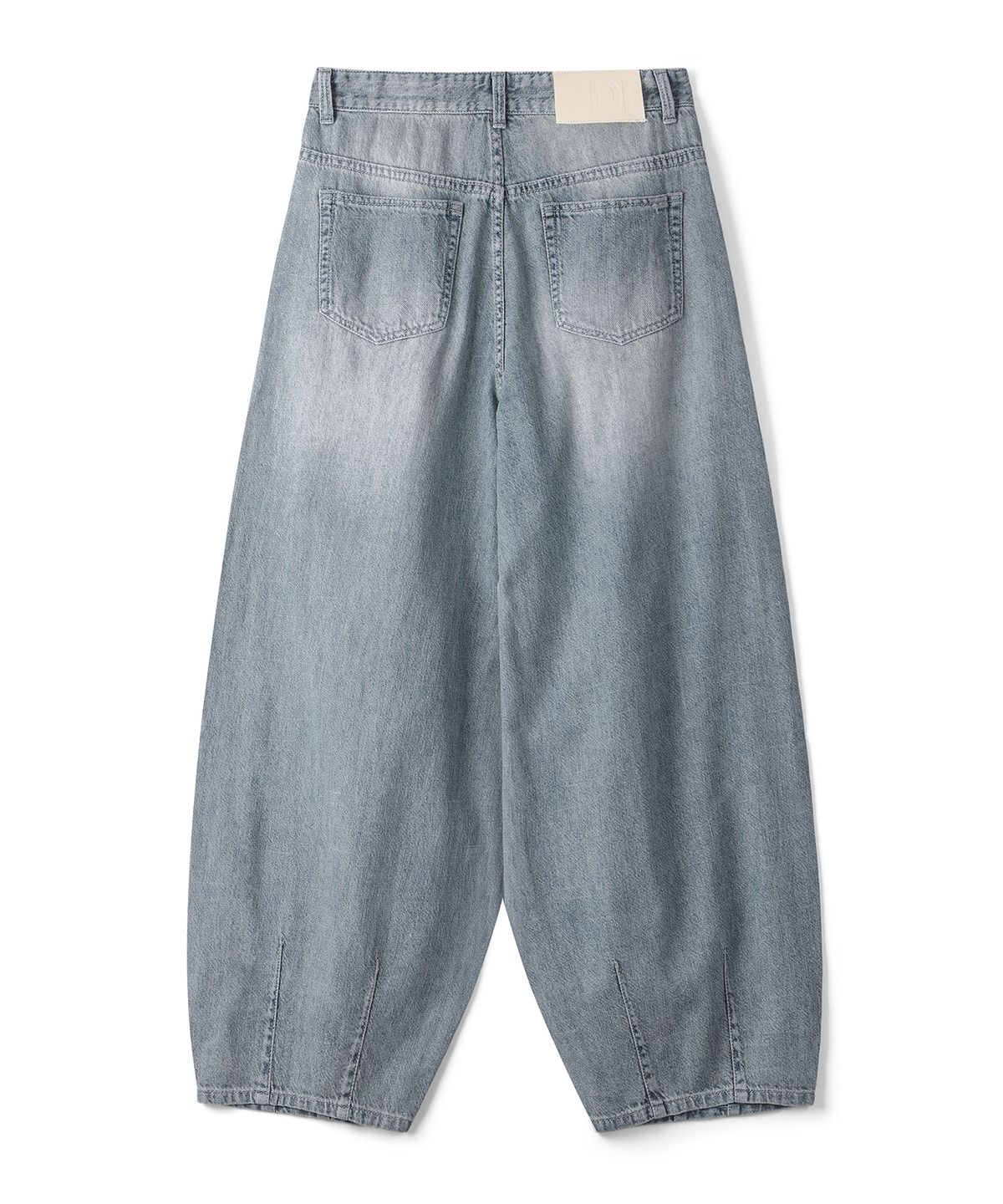 데케트(DECET) [린넨라이크]Linen Like Ballon Wide Jeans DCPT060Lightblue
