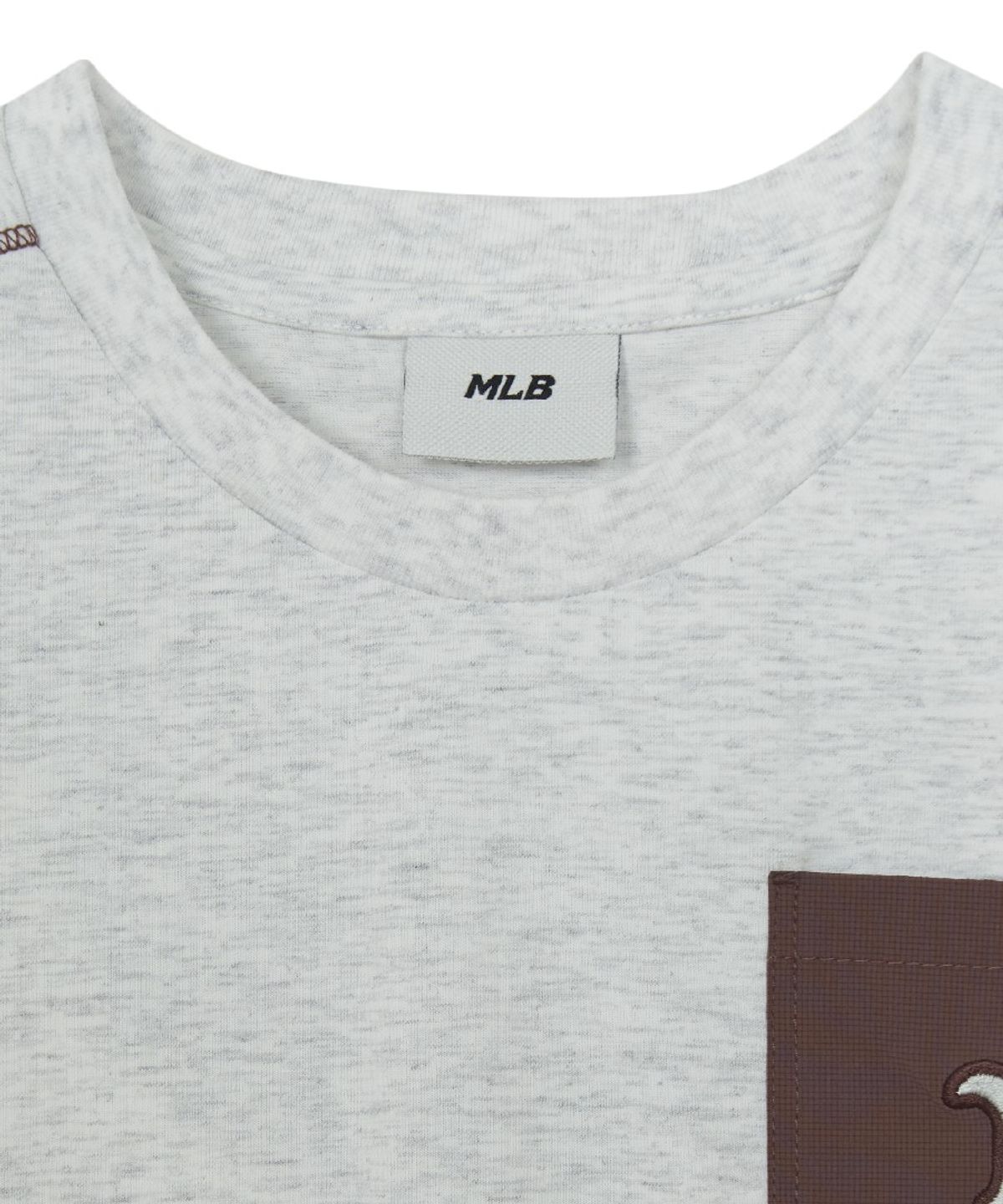 엠엘비 키즈(MLB KIDS) 아웃도어 베이직 포켓 레이어드 티셔츠세트 BOS (Brown)