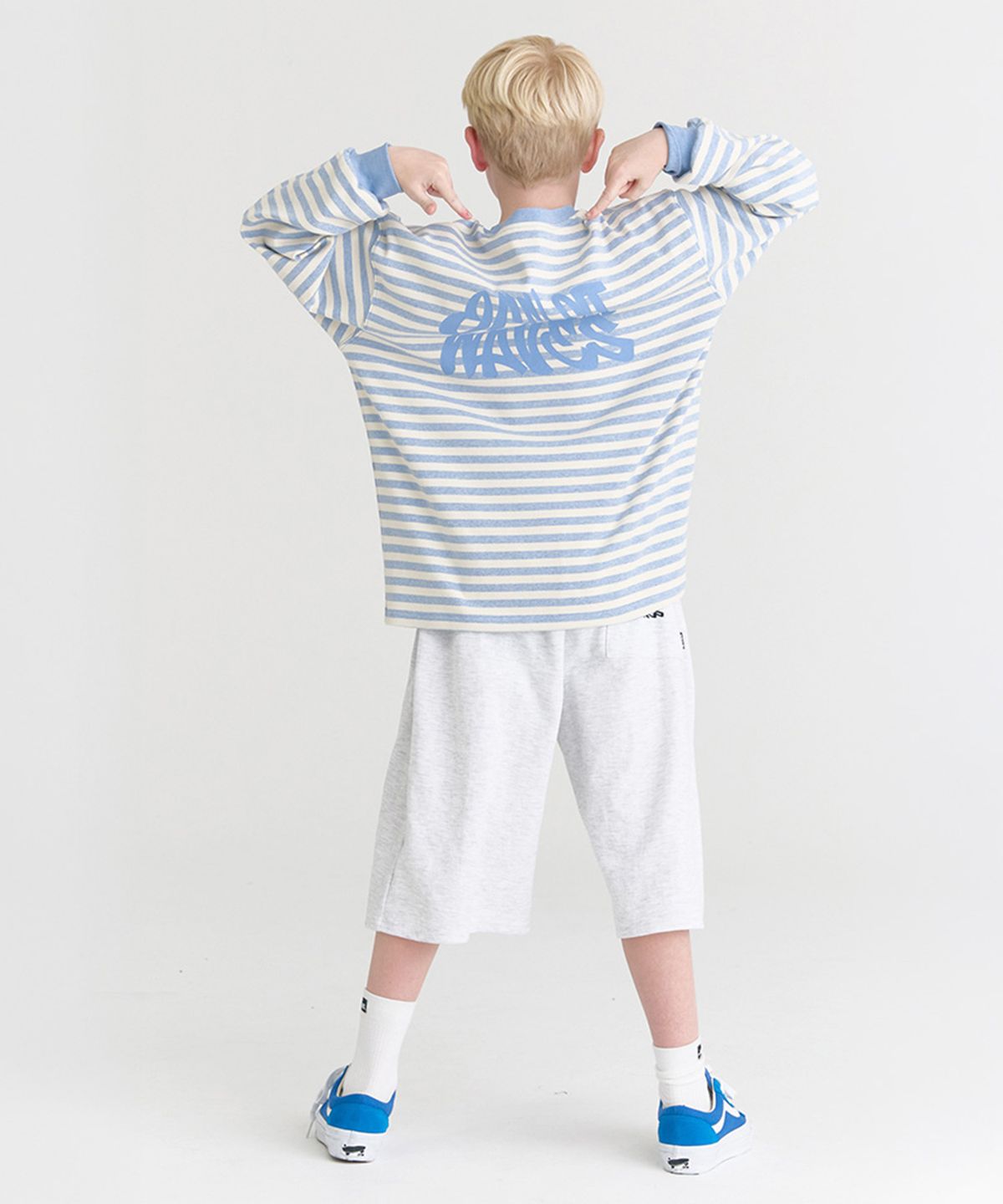 오실롯 주니어(OCELOT JUNIOR) [SET]  F6 피그ST 포인트버뮤다 셋업 (블루)