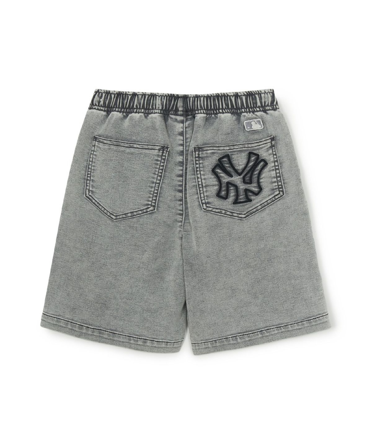 엠엘비 키즈(MLB KIDS) 베이직 저지데님 더블니 반바지 NY (L.Grey)