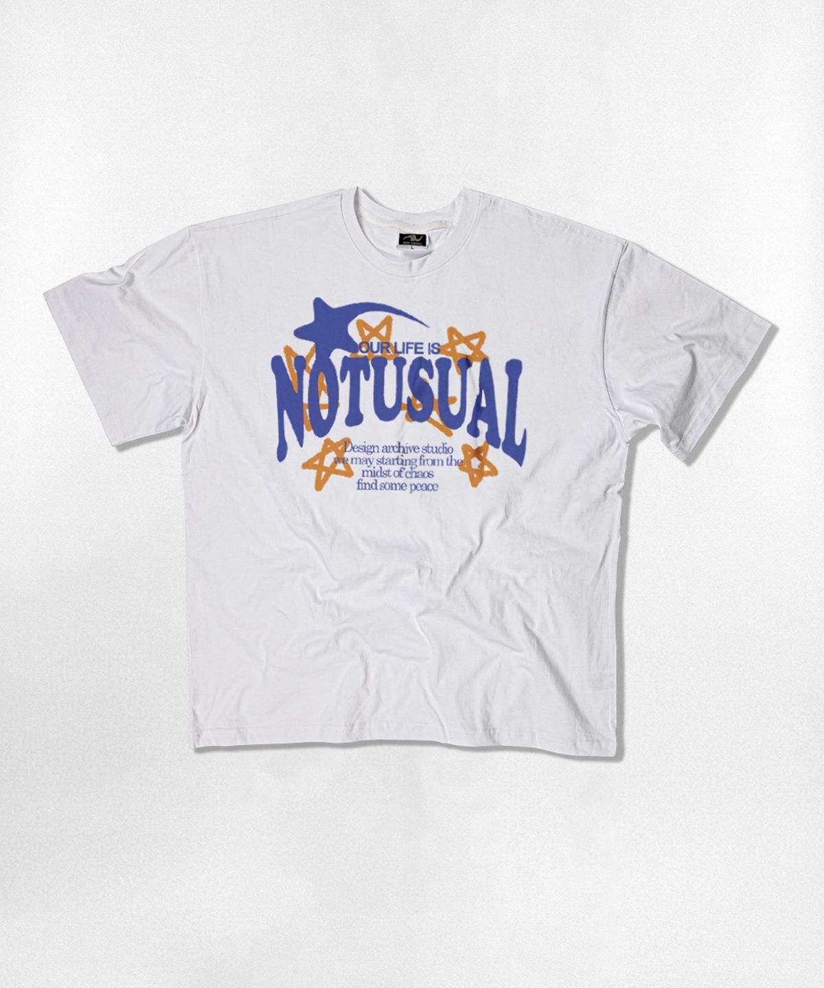 낫유즈얼(NOTUSUAL) 블루스타 오버핏 반팔티 4color