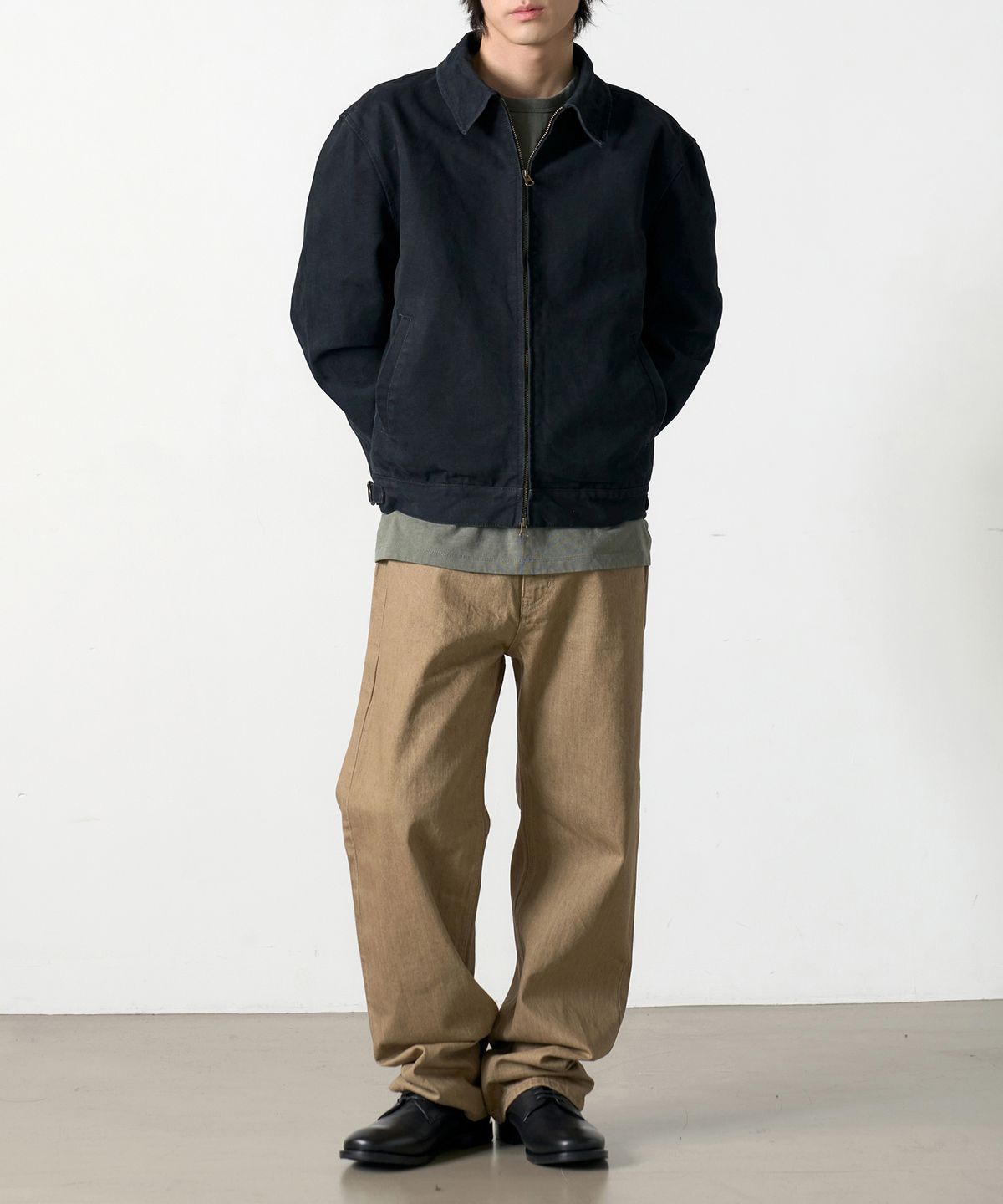 덴메이드(DENMADE) DEN0261 Selvedge Wide Fit (Khaki)