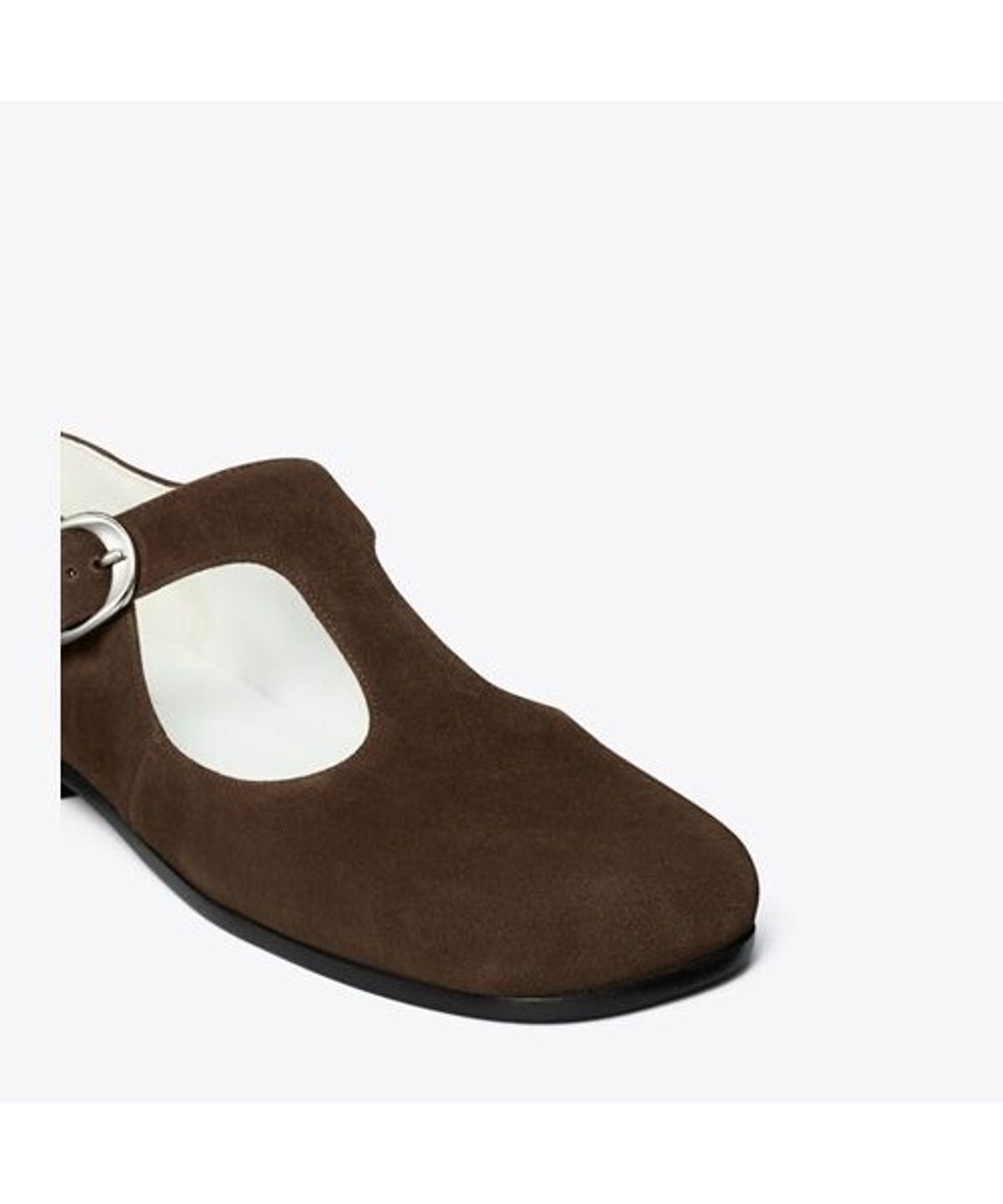 토리버치(TORYBURCH) 바이올렛 T 스트랩 - 다크 코코아