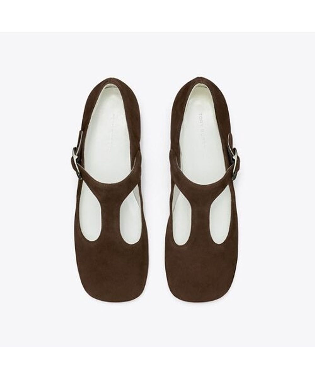 토리버치(TORYBURCH) 바이올렛 T 스트랩 - 다크 코코아