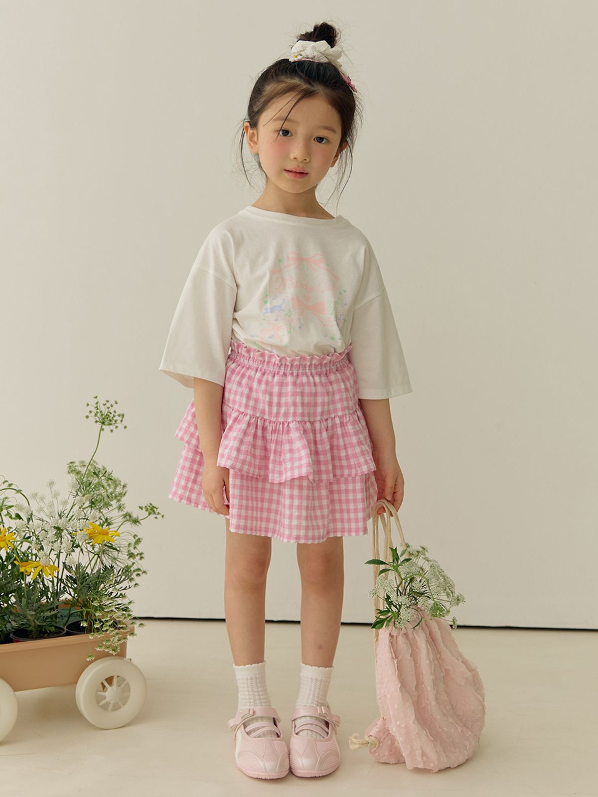 베베테일러(BEBETAILOR) 쁘띠 체크 캉캉 스커트