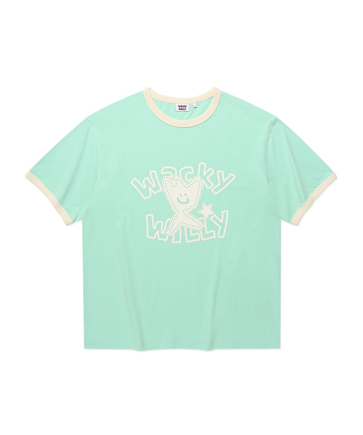 와키윌리(WACKY WILLY) 키키 링거 반팔티셔츠 민트