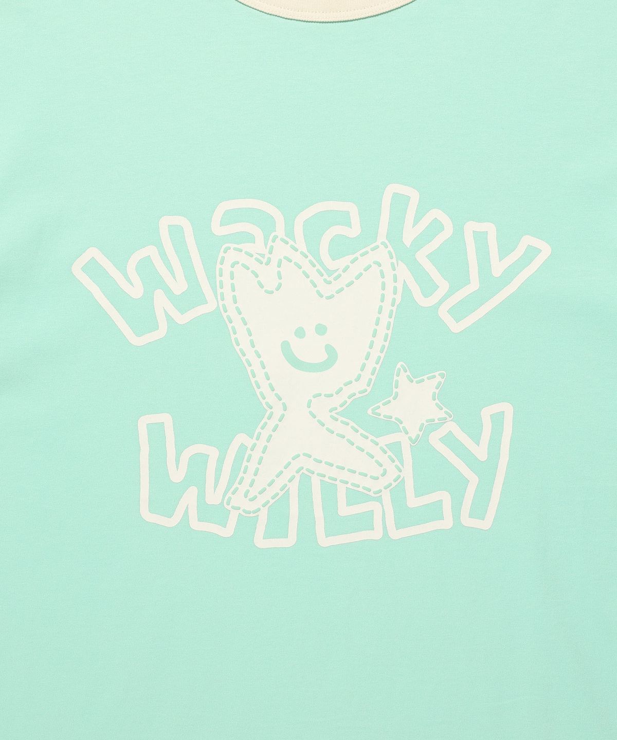와키윌리(WACKY WILLY) 키키 링거 반팔티셔츠 민트