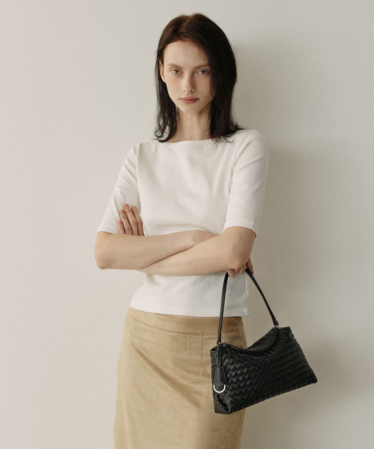 모어모르(MOREMORR) TRESSE BAG _ black 3way 위빙백